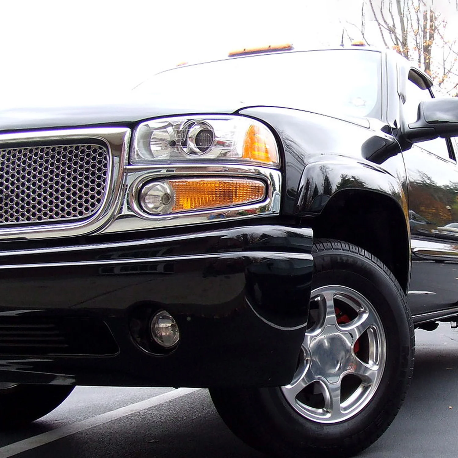 1999-2006 GMC Sierra/ 00-2006 Yukon XL Denali Turn Signal Bumper Lights Chrome - Image 9