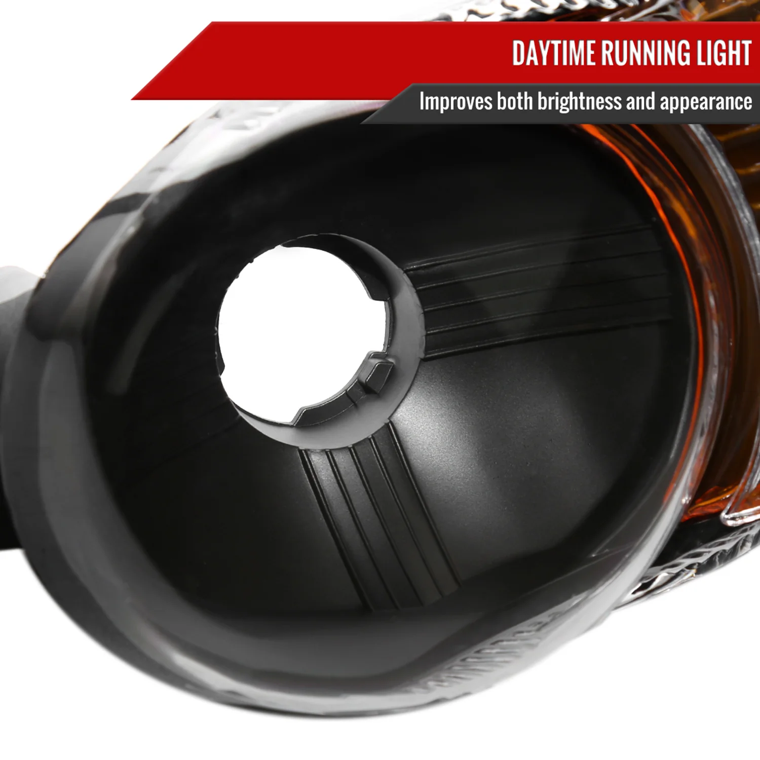 1999-2006 GMC Sierra 1500/2500/3500 Yukon/ XL Headlights&Bumper Lights Black - Image 4