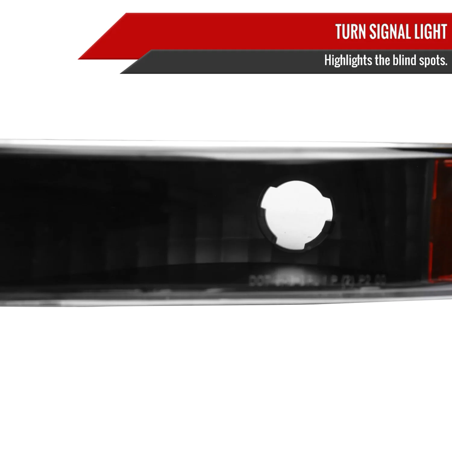 1999-2006 GMC Sierra/ 2000-2006 Yukon/XL Factory Bumper Lights Matt Black - Image 3