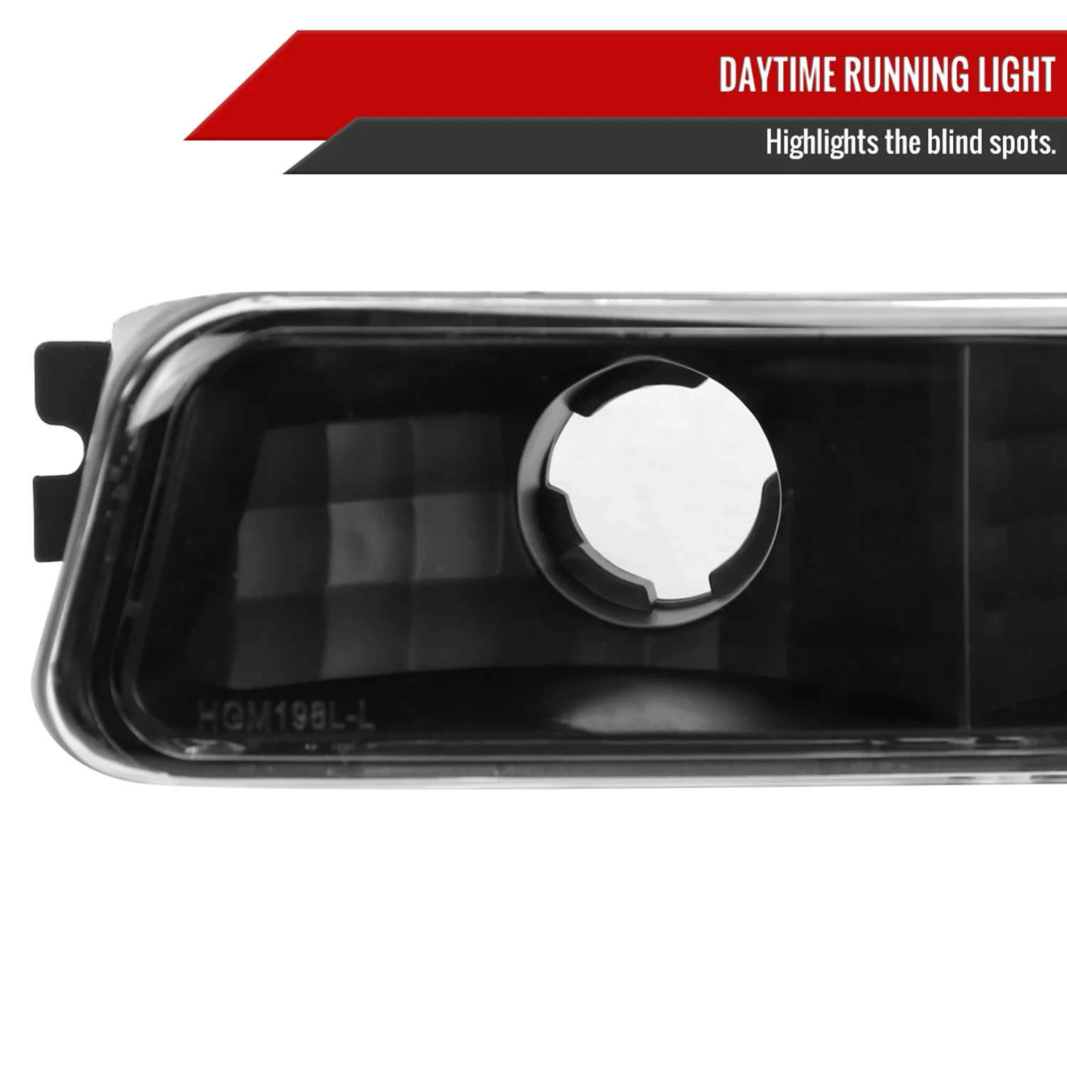 1999-2006 GMC Sierra/ 2000-2006 Yukon/XL Factory Bumper Lights Matt Black - Image 4