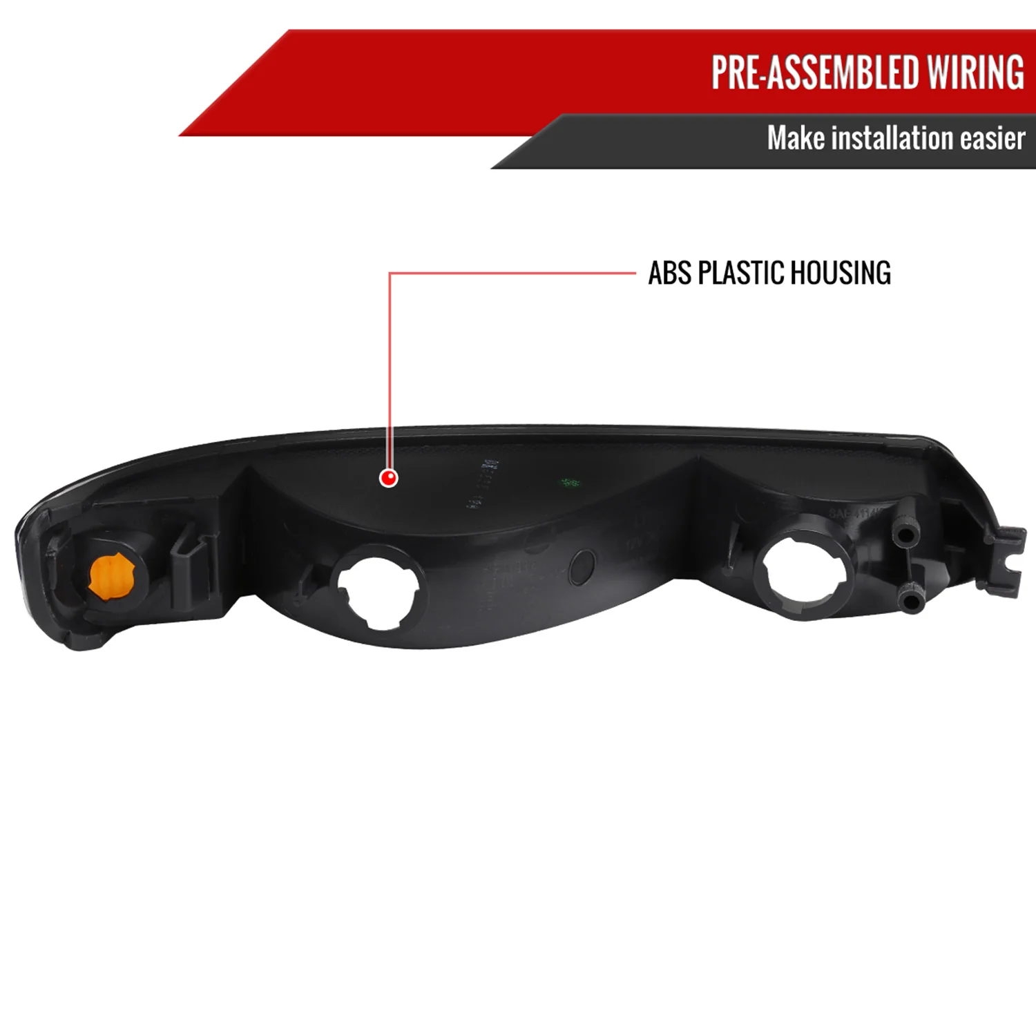 1999-2006 GMC Sierra/ 2000-2006 Yukon/XL Factory Bumper Lights Matt Black - Image 7