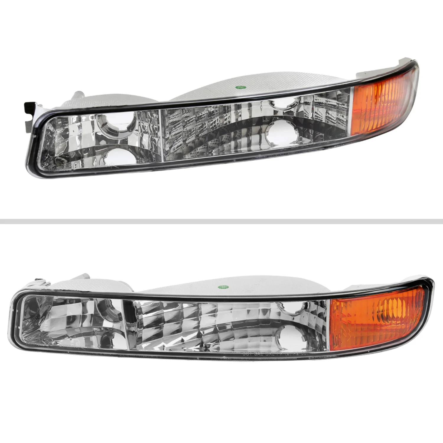 1999-2006 GMC Sierra/ 2000-2006 Yukon/Yukon XL Factory Bumper Lights Chrome - Image 2