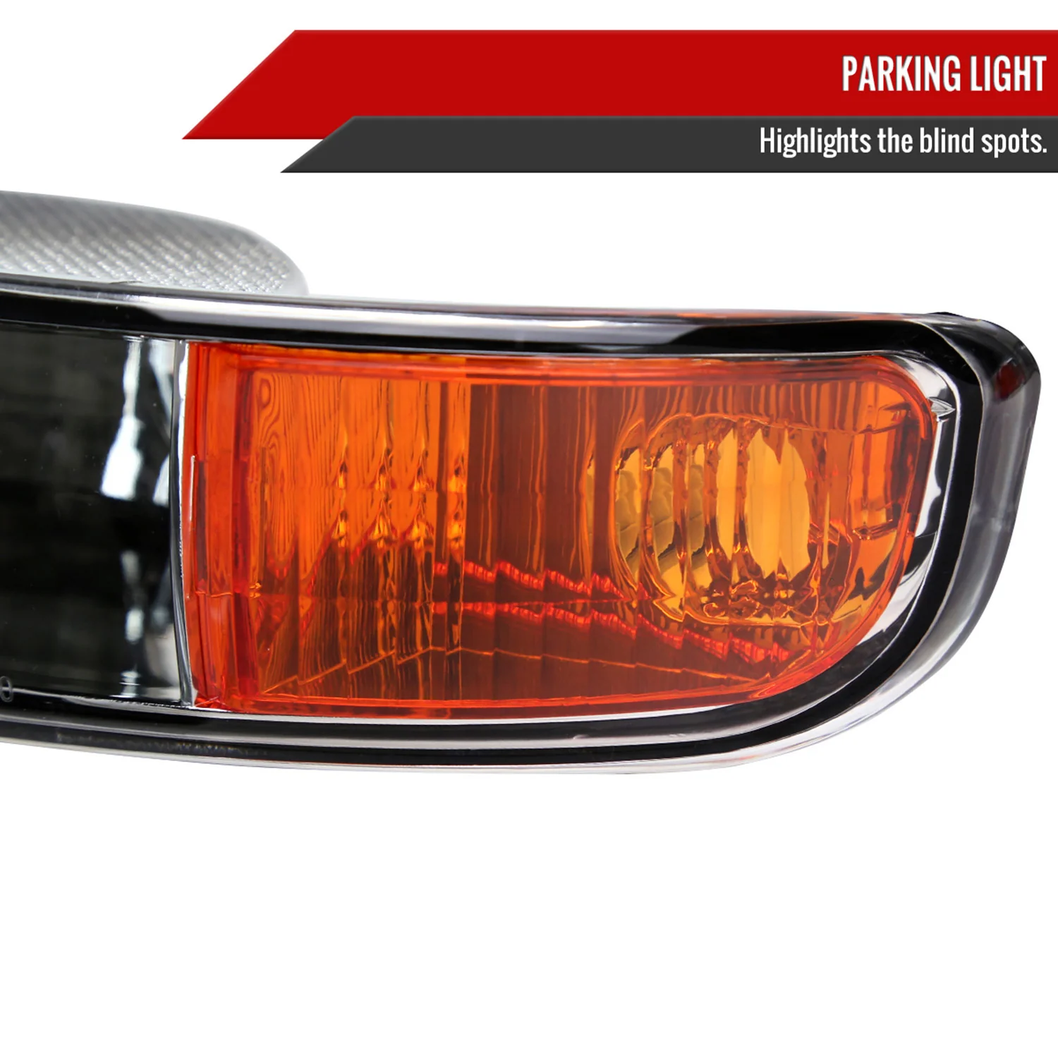 1999-2006 GMC Sierra/ 2000-2006 Yukon/Yukon XL Factory Bumper Lights Chrome - Image 5