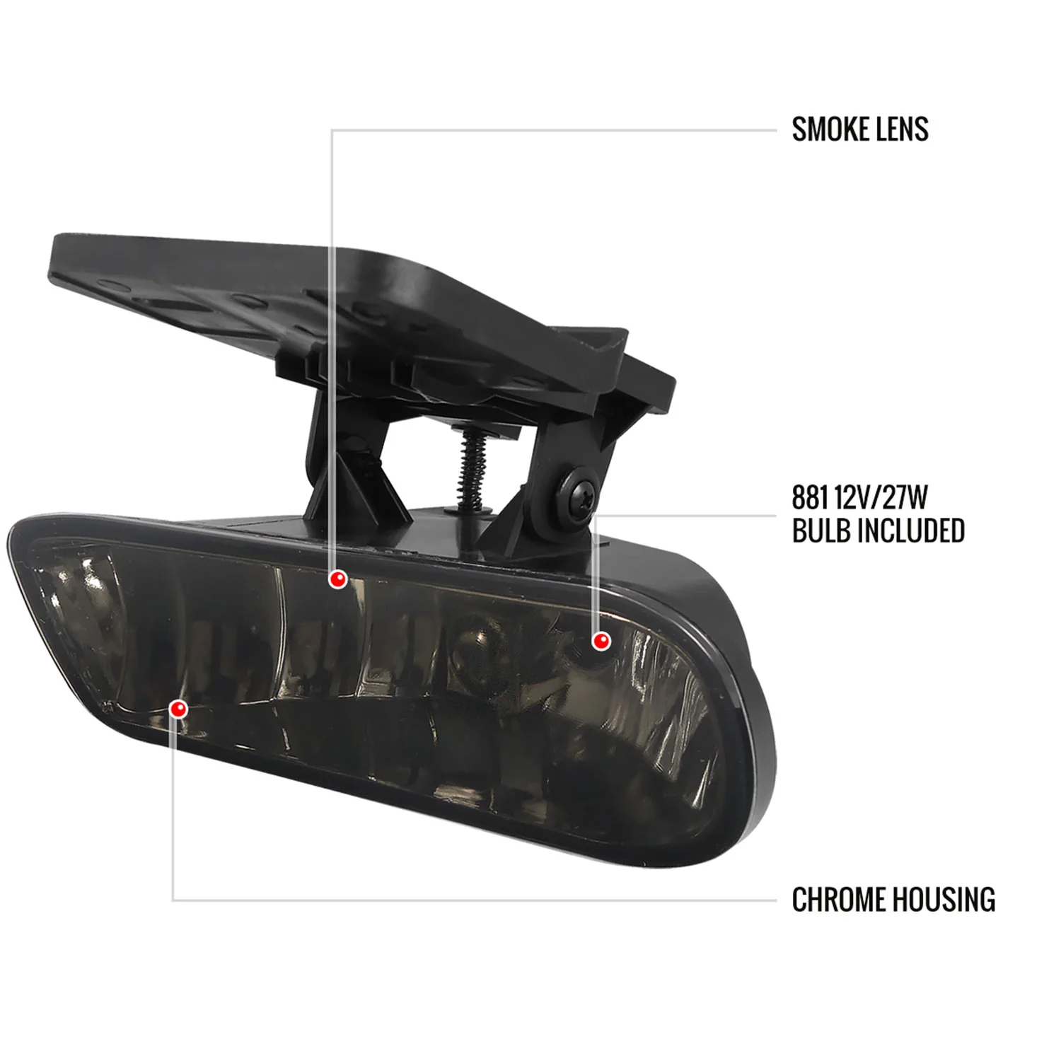 1999-2006 GMC Sierra/Yukon/Yukon XL 12V/27W Fog Lights Mounting Brackets - Image 8