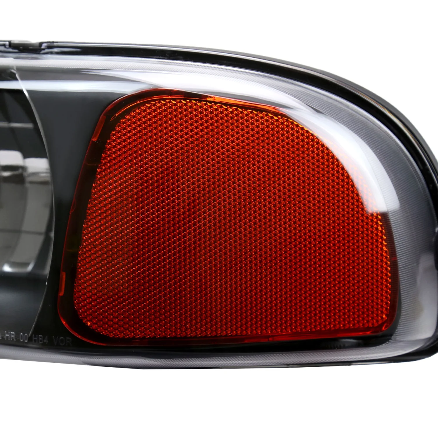 1999-2006 GMC Sierra/Yukon/Yukon XL Headlights Amber Reflector Black - Image 5