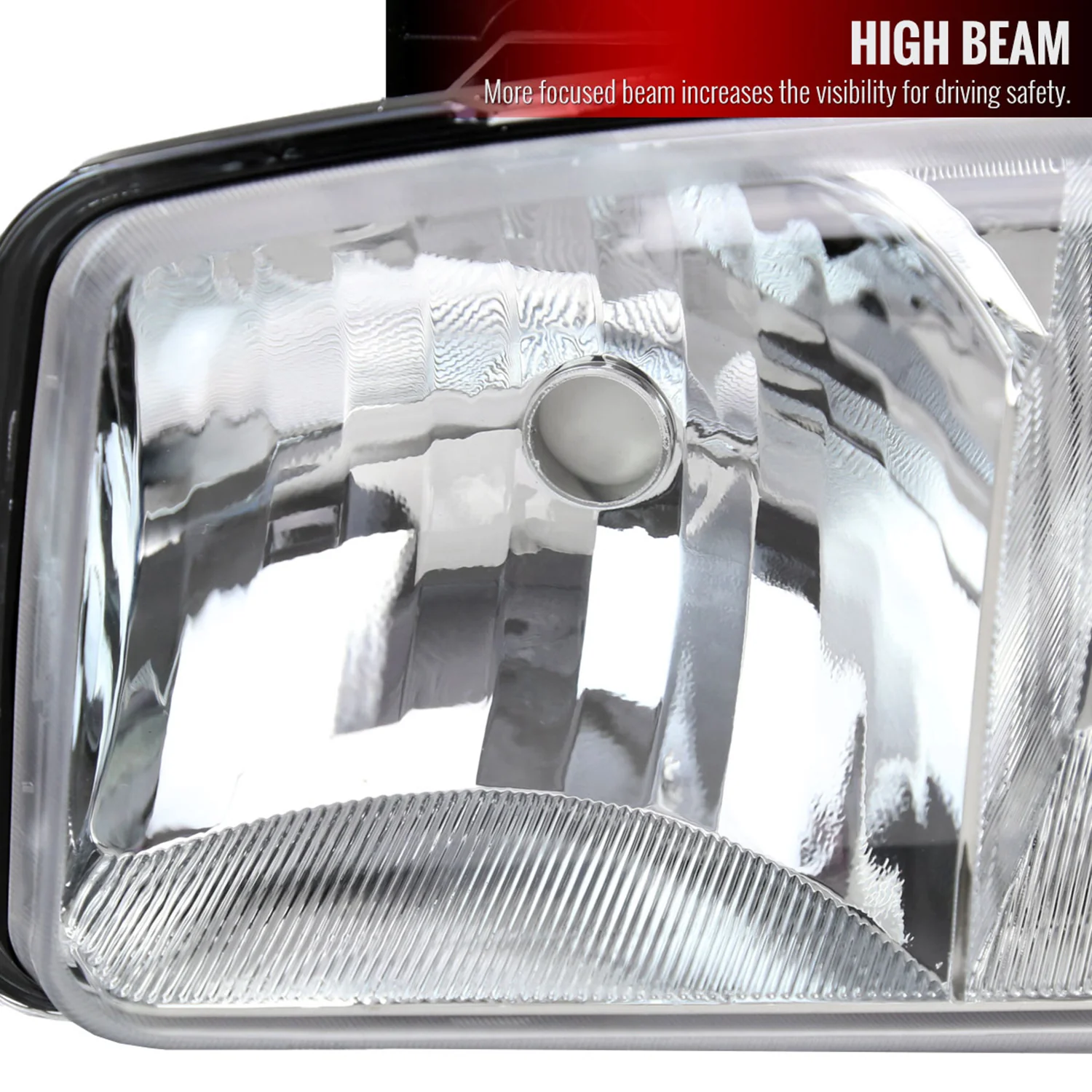 1999-2006 GMC Sierra/Yukon/Yukon XL Headlights Amber Reflector Chrome - Image 4