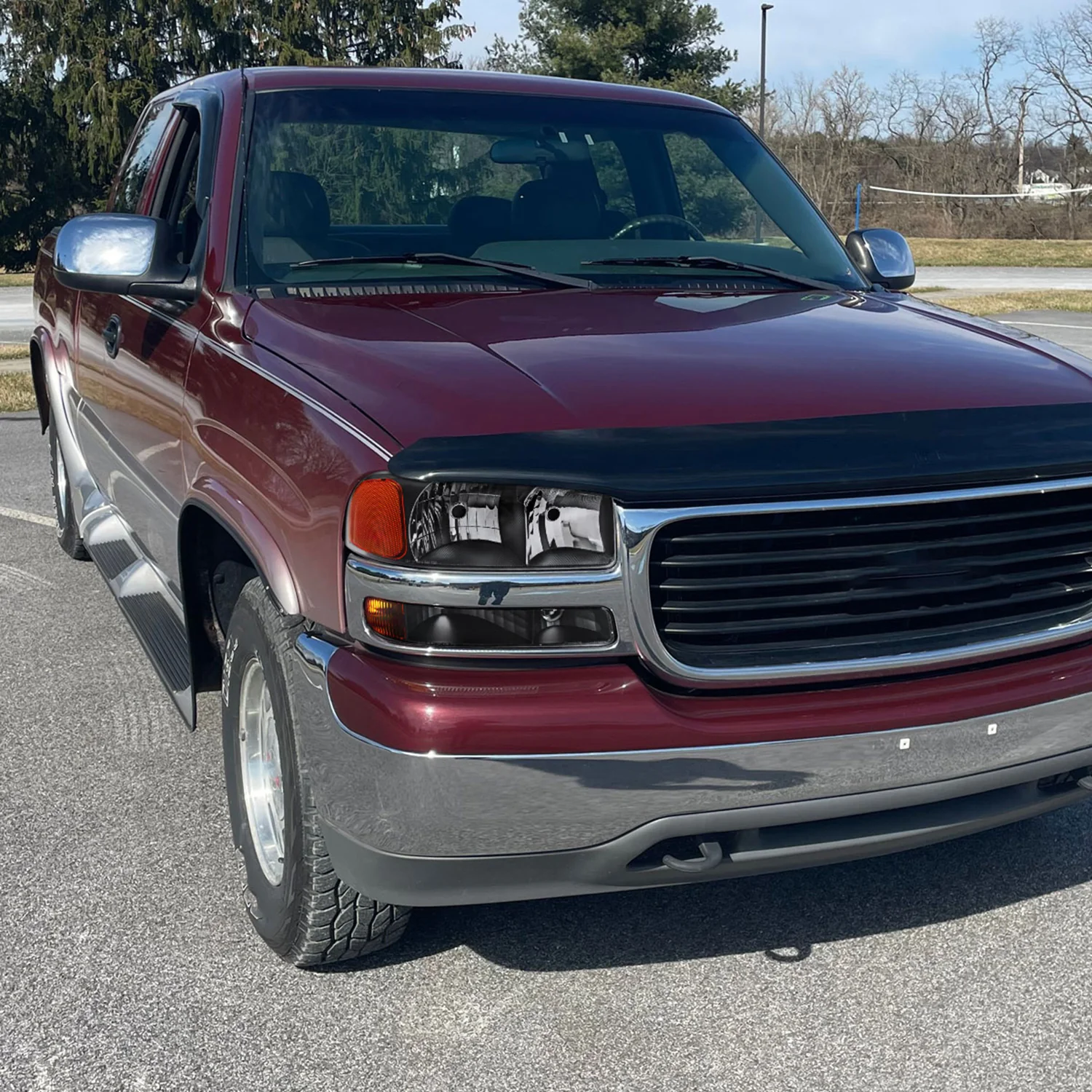 1999-2006 GMC Sierra/Yukon/Yukon XL Headlights&Bumper Lights Amber& Black - Image 9