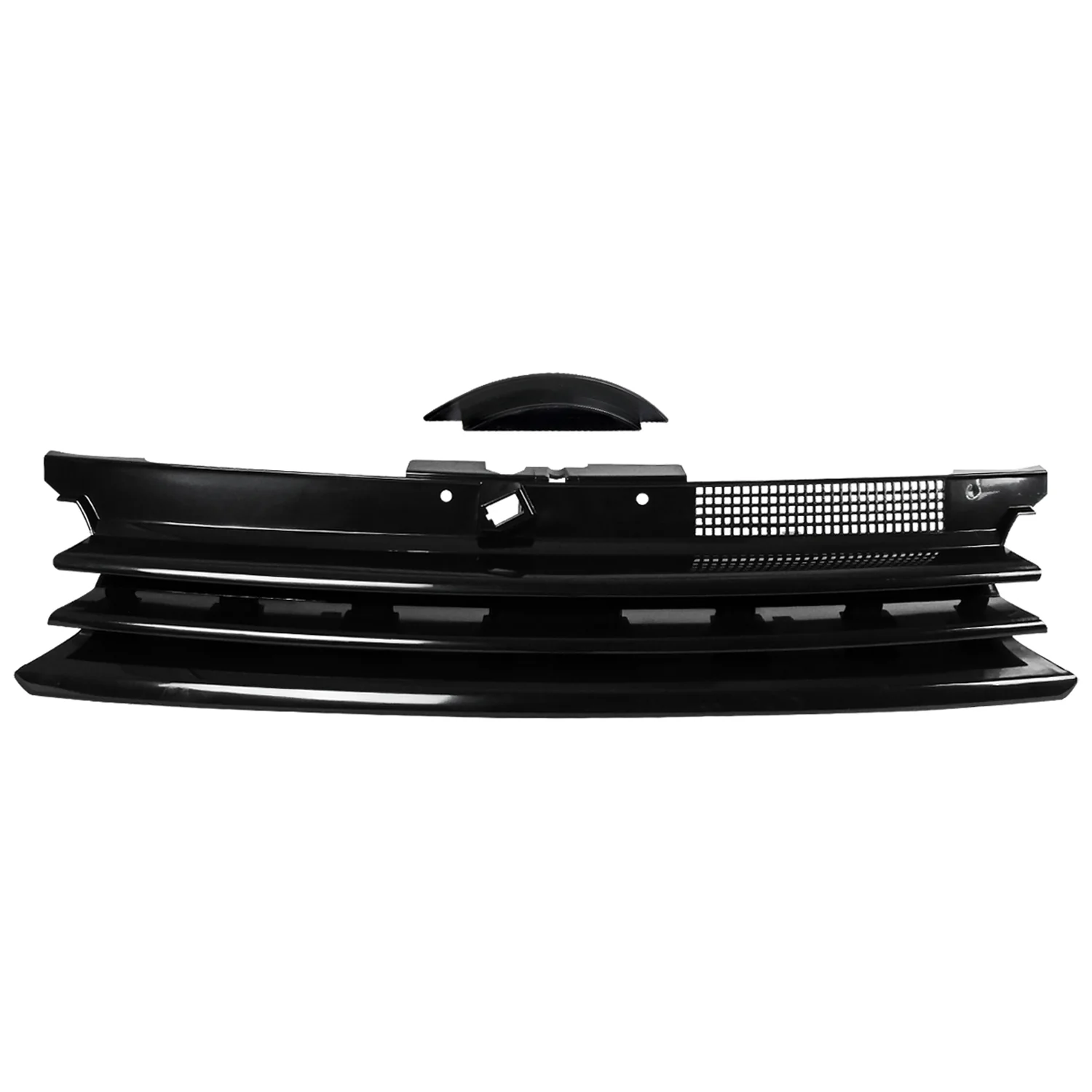 1999-2006 VW Golf/GTI/R32 Mk4 Glossy Black ABS Horizontal Style Grille - Image 2