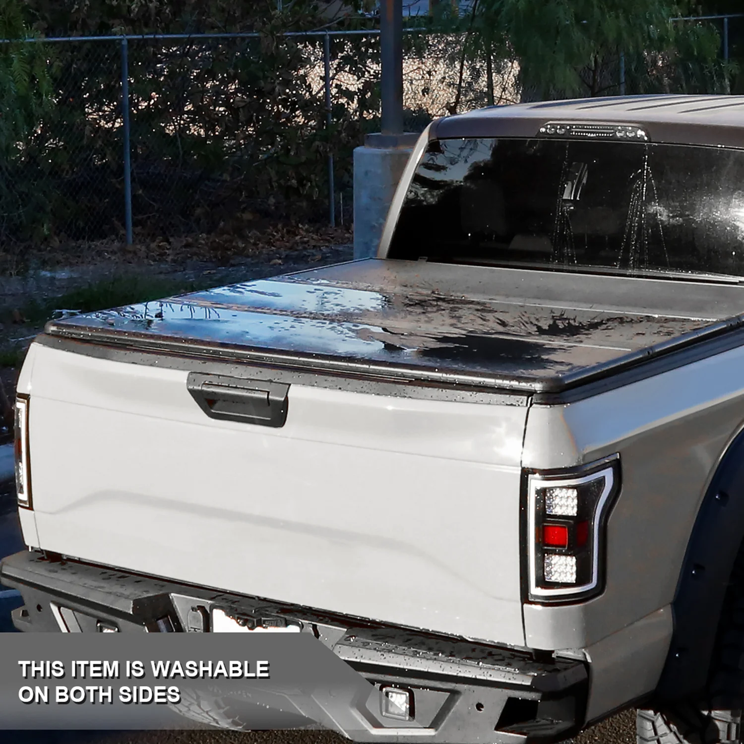 1999-2007 Chevy Silverado / GMC Sierra 6'6" Bed Hard Quad-Fold Tonneau Cover - Image 5