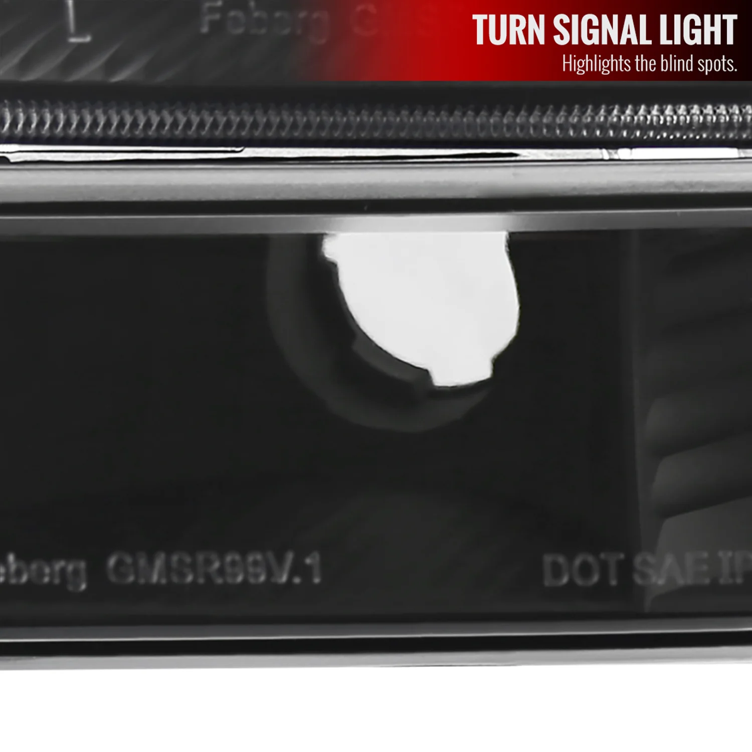 1999-2007 GMC Sierra/Yukon/Yukon XL Factory Crystal Headlights Amber & Black - Image 4