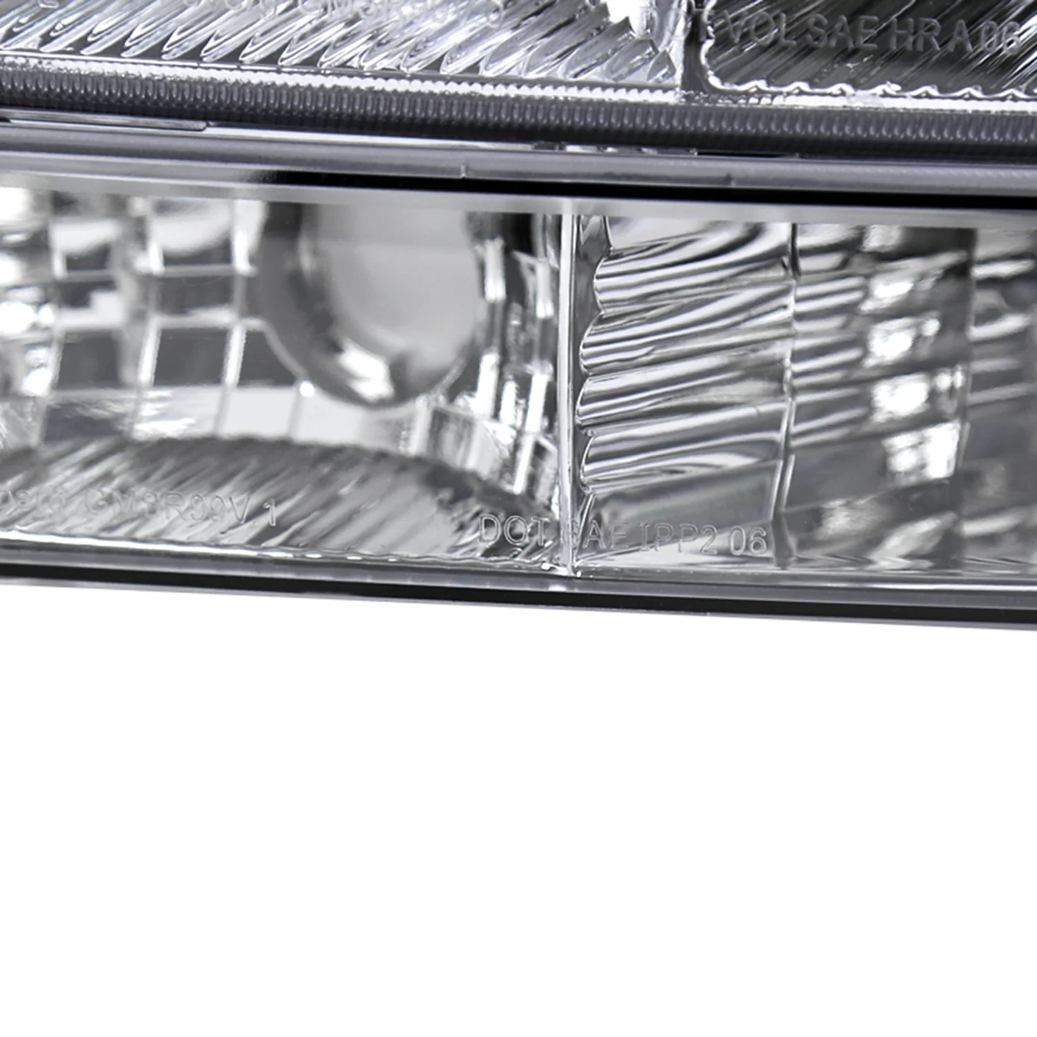 1999-2007 GMC Sierra/ Yukon/Yukon XL Factory Crystal Headlights Amber & Chrome - Image 6