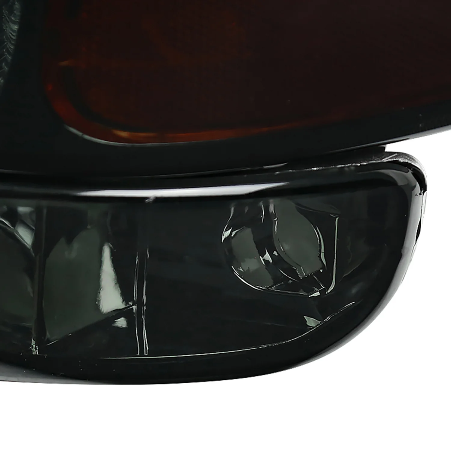 1999-2007 GMC Sierra/ Yukon/Yukon XL Factory Crystal Headlights Amber & Smoke - Image 5