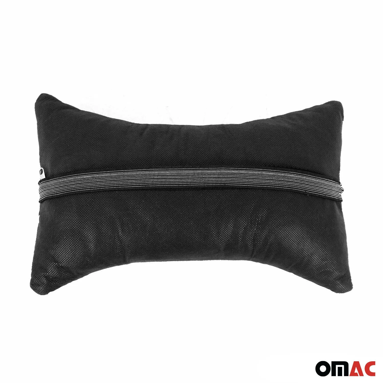 1x Car Seat Neck Pillow Head Shoulder Rest Pad Fabric PU Leather Grey and Black - Image 4