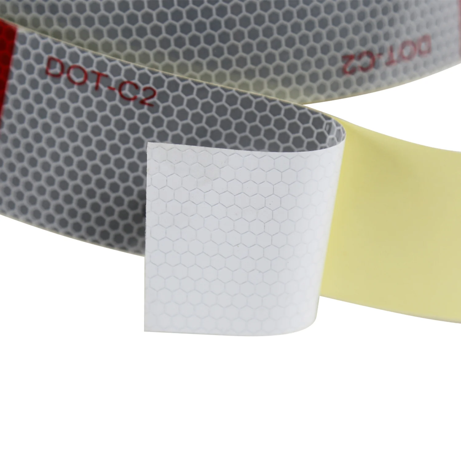 2" Wide Red/White DOT-C2 Approved Conspicuity Reflective Safety Tape 164 FT - Image 3