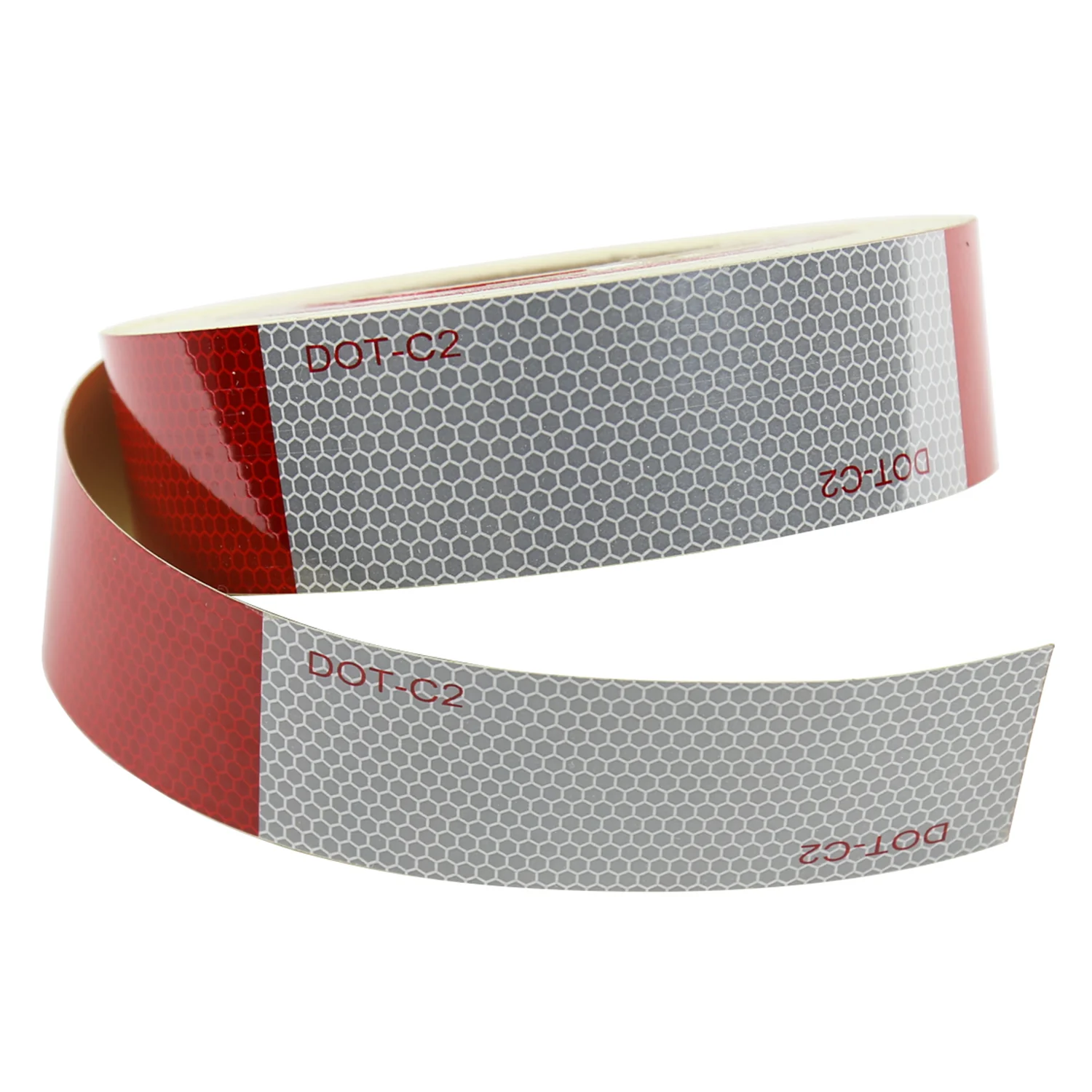 2" Wide Red/White DOT-C2 Approved Conspicuity Reflective Safety Tape 164 FT - Image 4