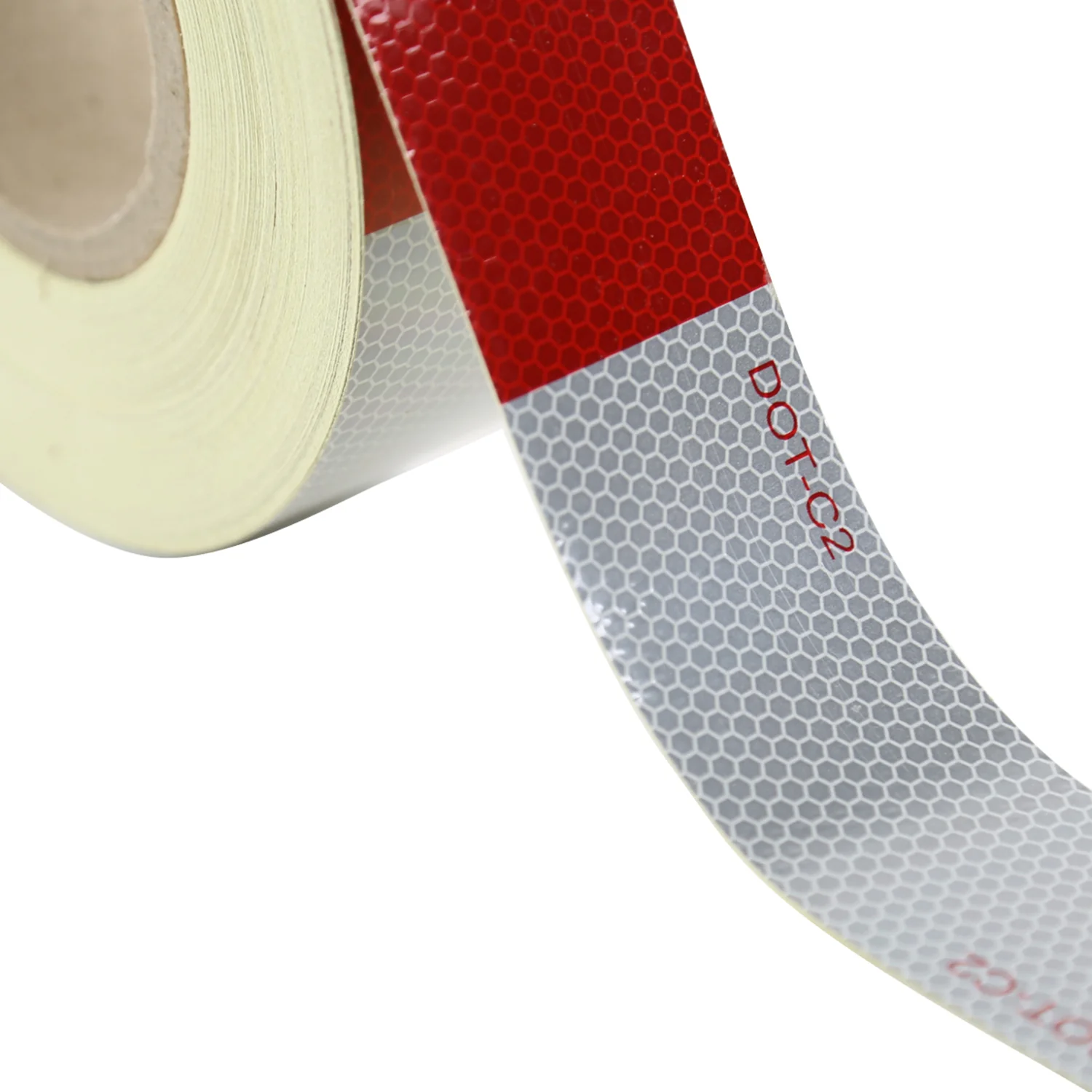 2" Wide Red/White DOT-C2 Approved Conspicuity Reflective Safety Tape 164 FT - Image 5