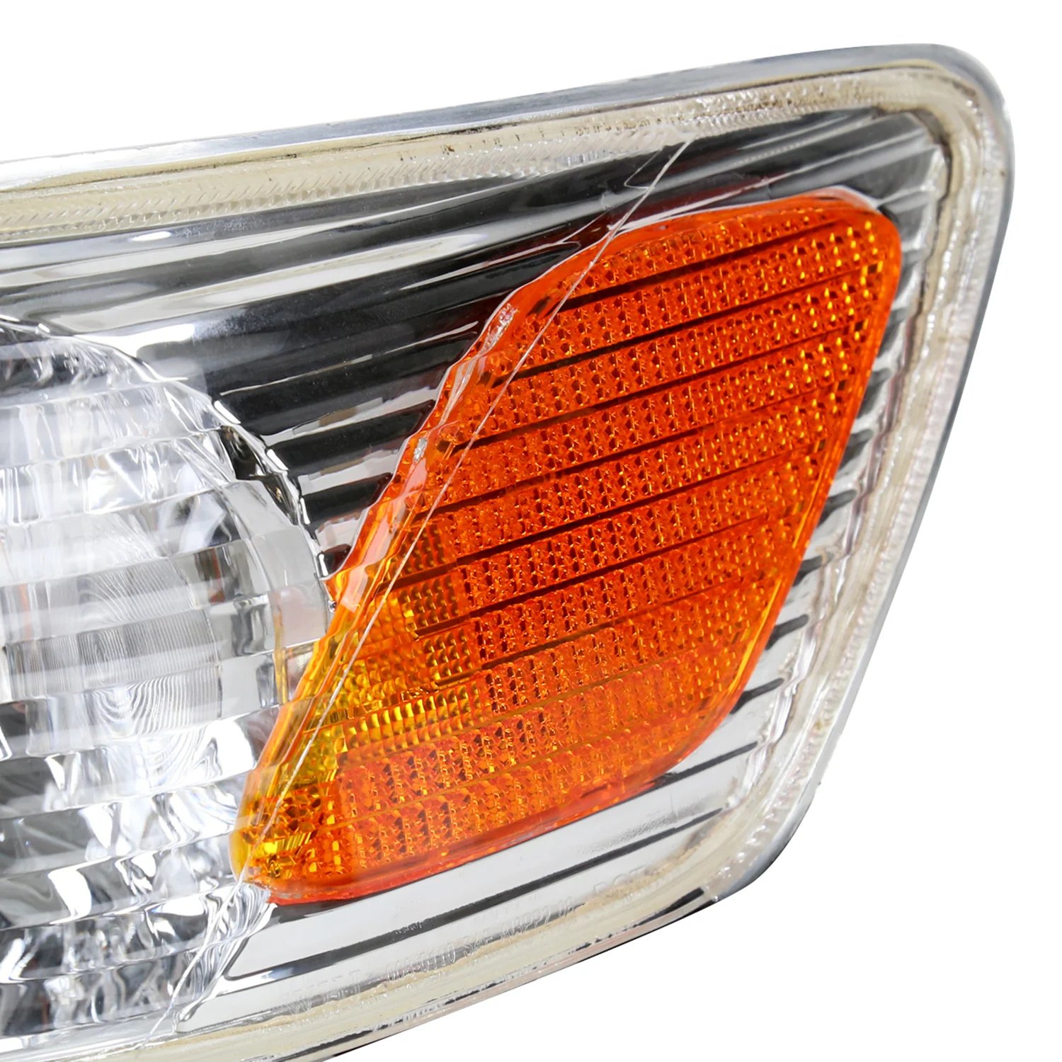 2000-2001 Toyota Camry Factory Headlights w/Amber Reflectors Chrome/Clear - Image 6