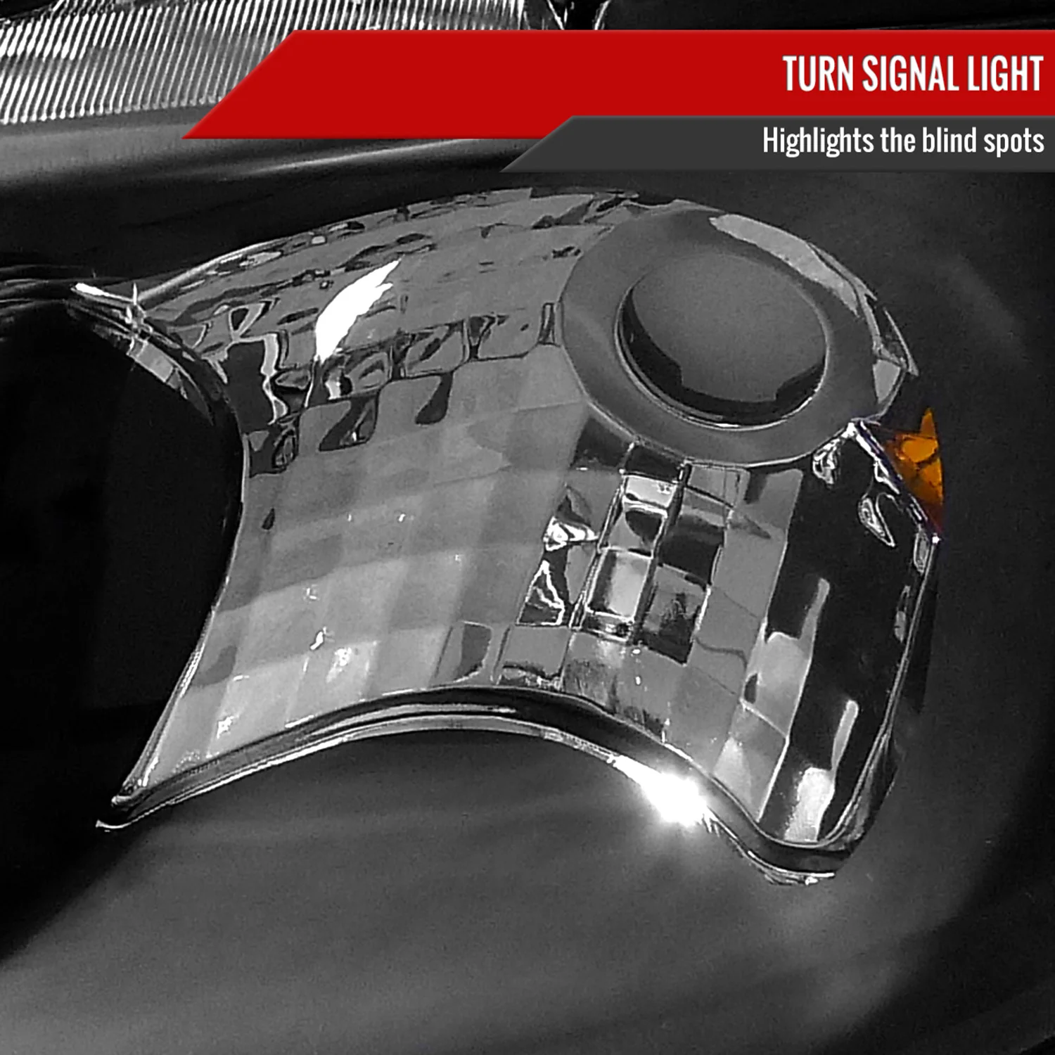 2000-2003 Nissan Sentra Factory Style Crystal Headlights Matte Black/Clear - Image 4
