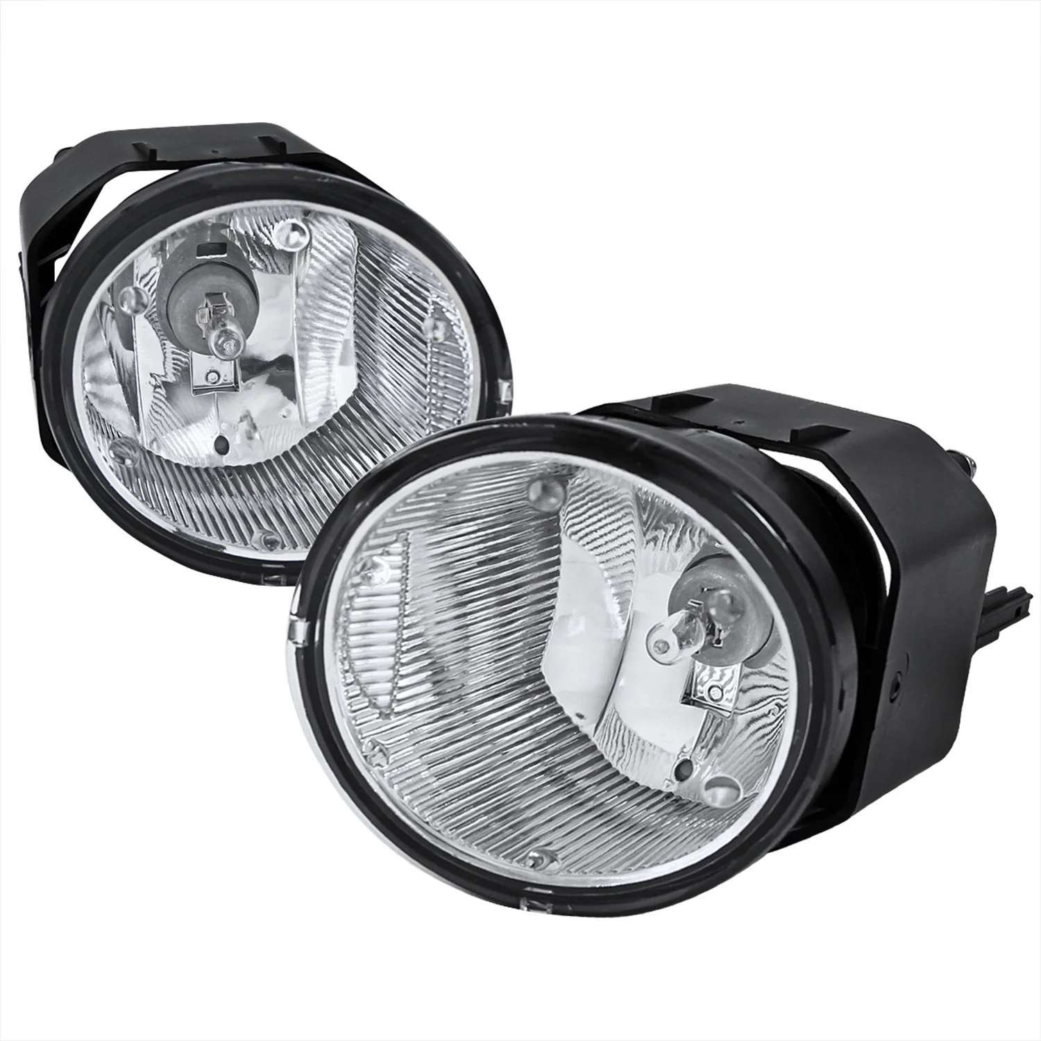 2000-2004 Nissan Sentra/Xterra/Frontier/Maxima H3 Fog Lights Kit Chrome/Clear