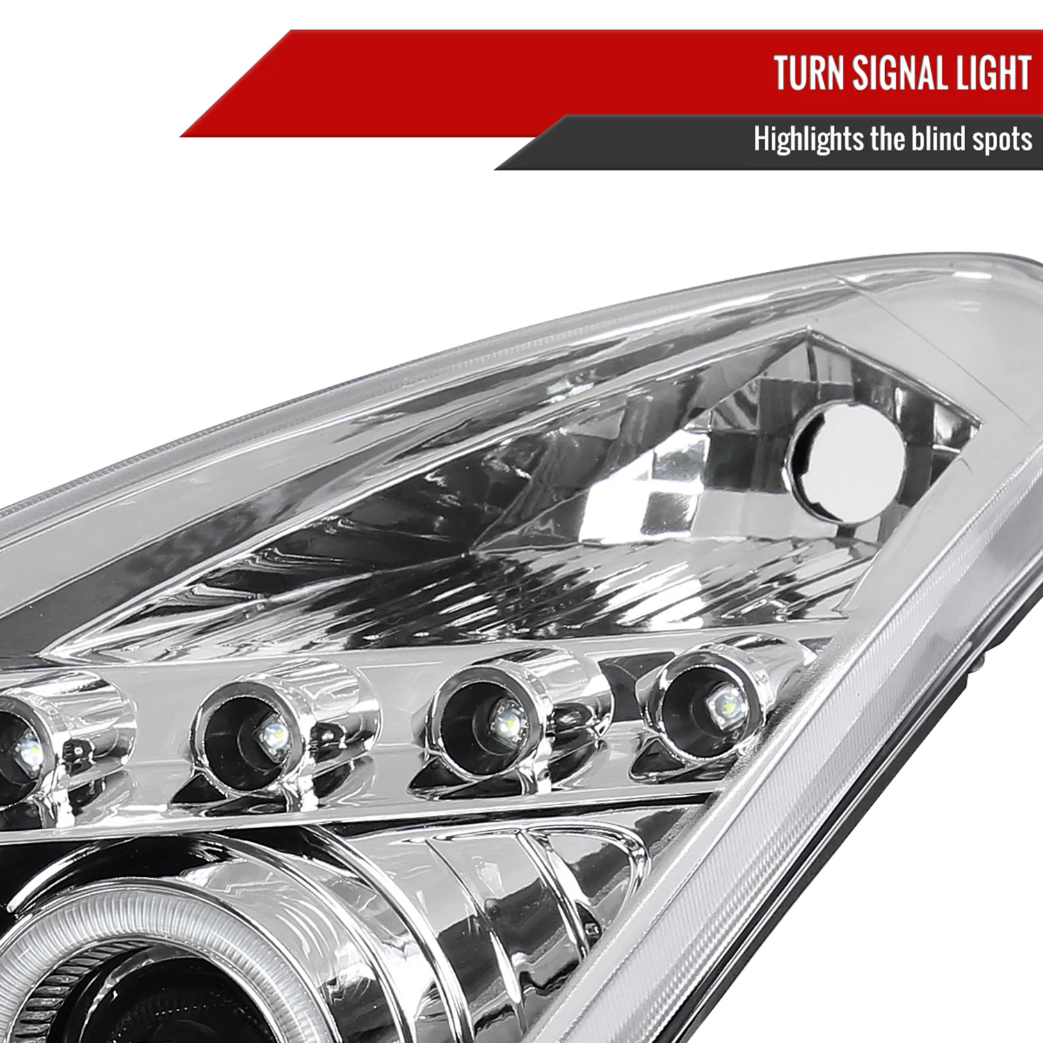 2000-2005 Toyota Celica Dual Halo Projector Headlights Chrome/Clear Lens - Image 6