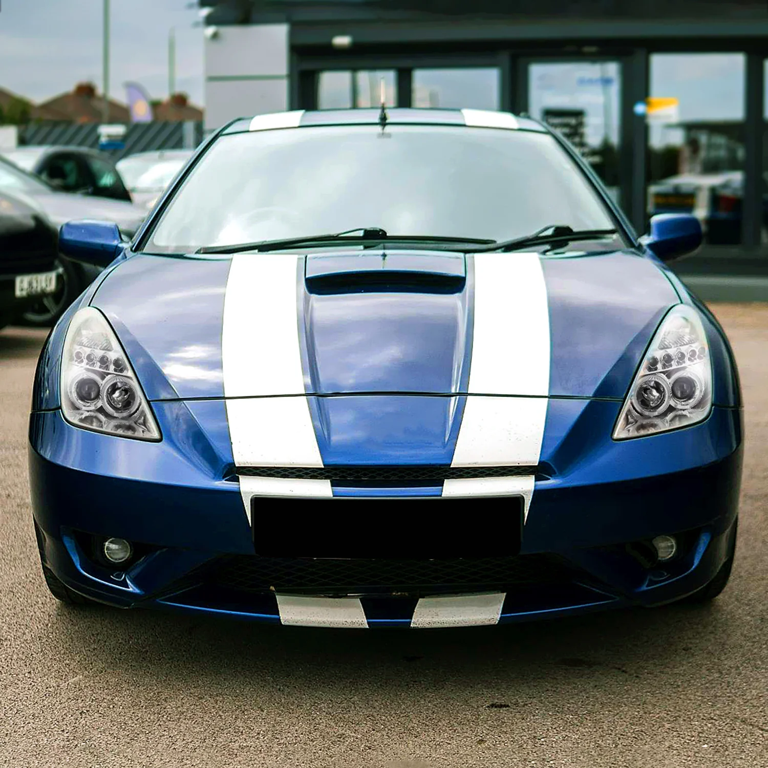 2000-2005 Toyota Celica Dual Halo Projector Headlights Chrome/Clear Lens - Image 9