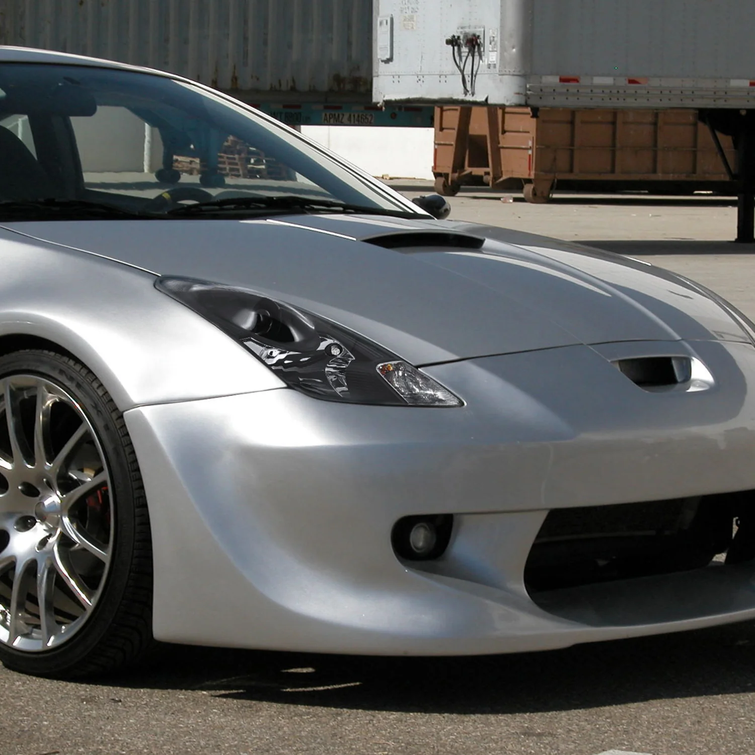 2000-2005 Toyota Celica Projector Headlights Matte Black Housing/Clear Lens - Image 10