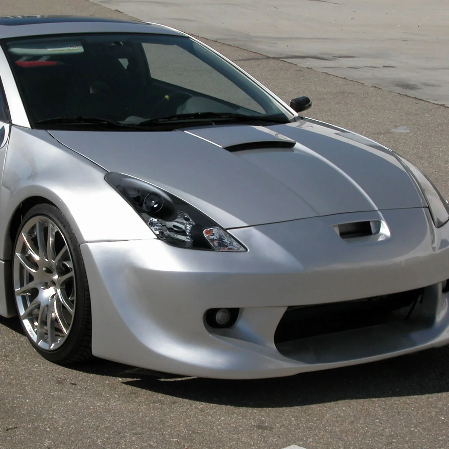 2000-2005 Toyota Celica Projector Headlights Matte Black Housing/Clear Lens - Image 9