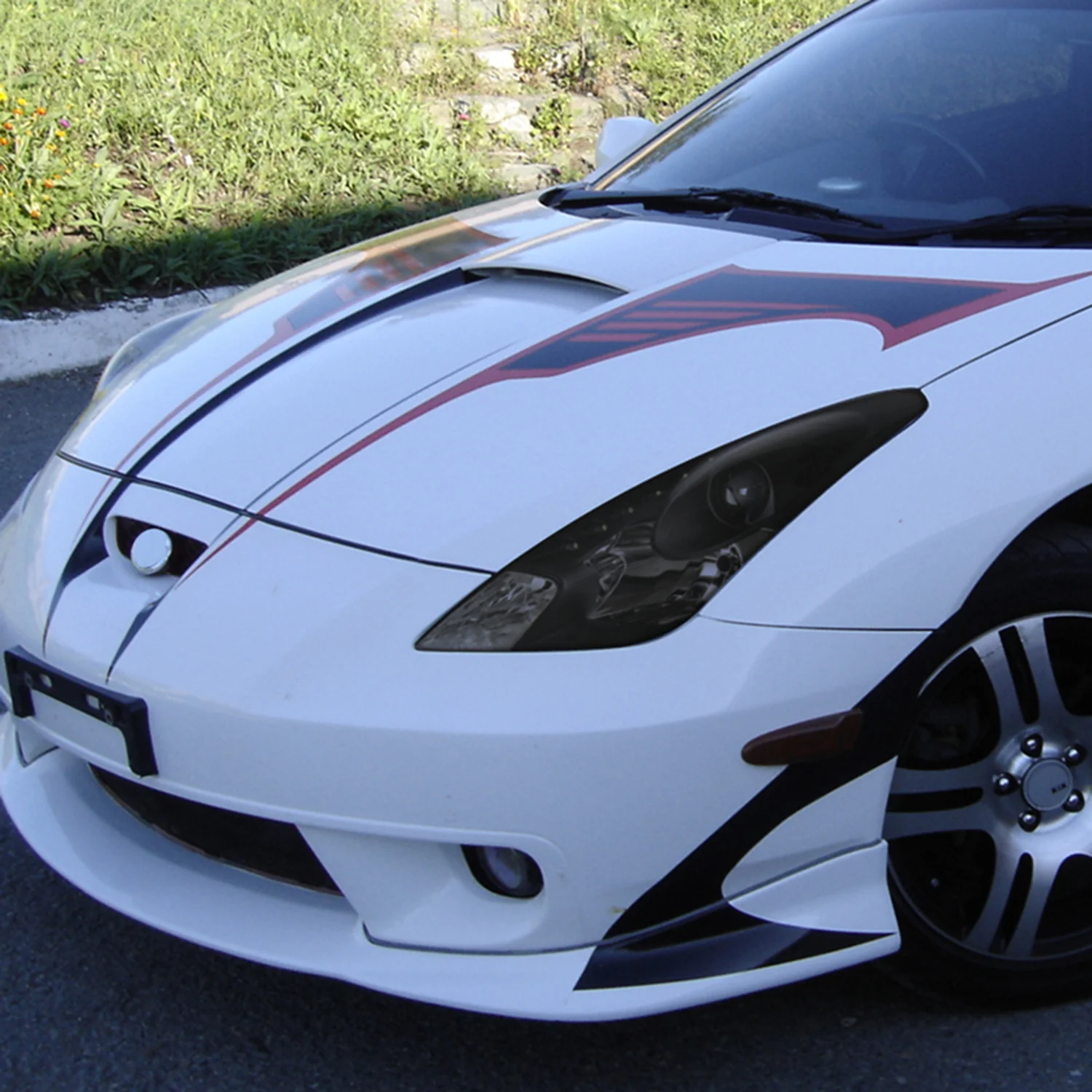 2000-2005 Toyota Celica Projector Headlights w/SMD LED Light Strip Black/Smoke - Image 10