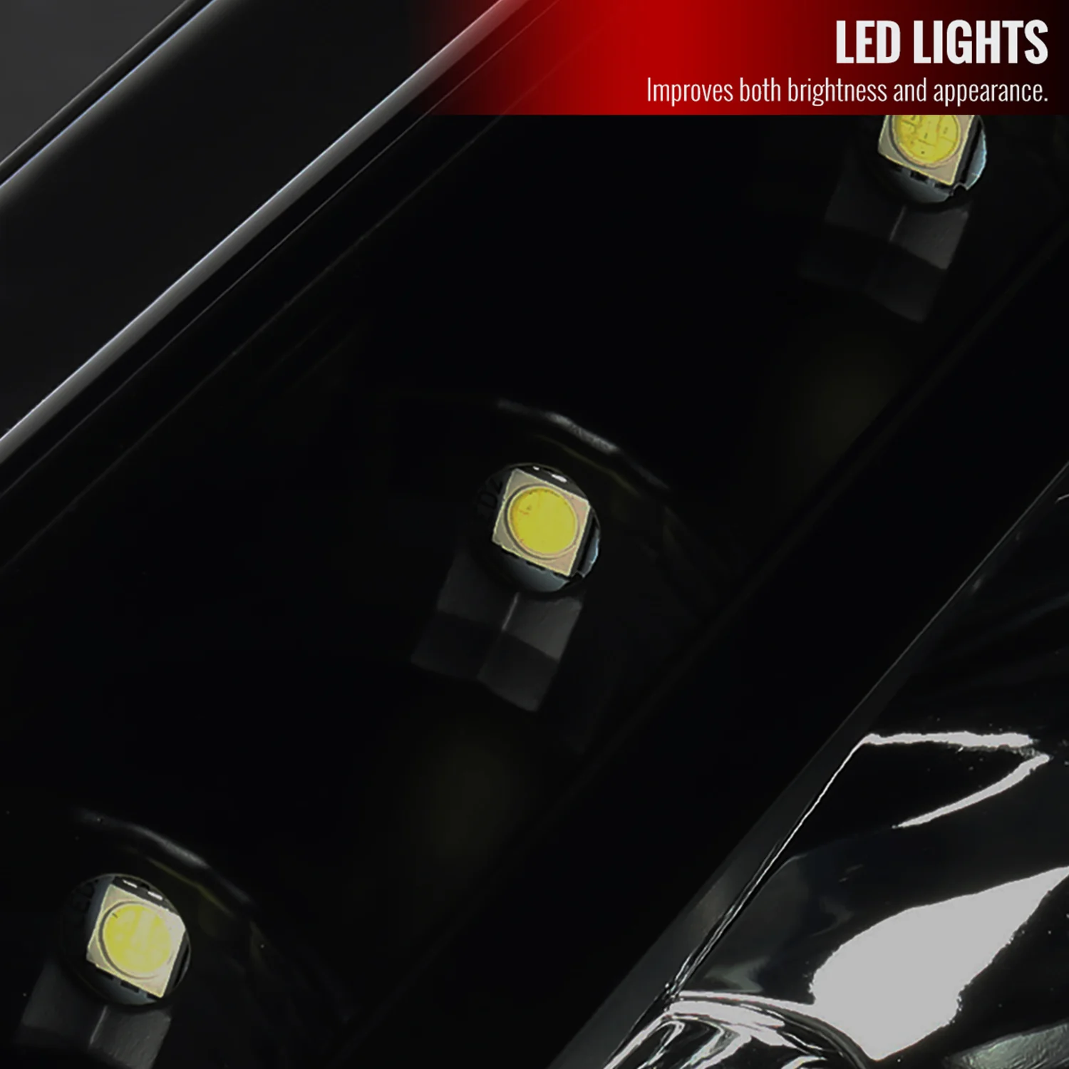 2000-2005 Toyota Celica Projector Headlights w/SMD LED Light Strip Black/Smoke - Image 6