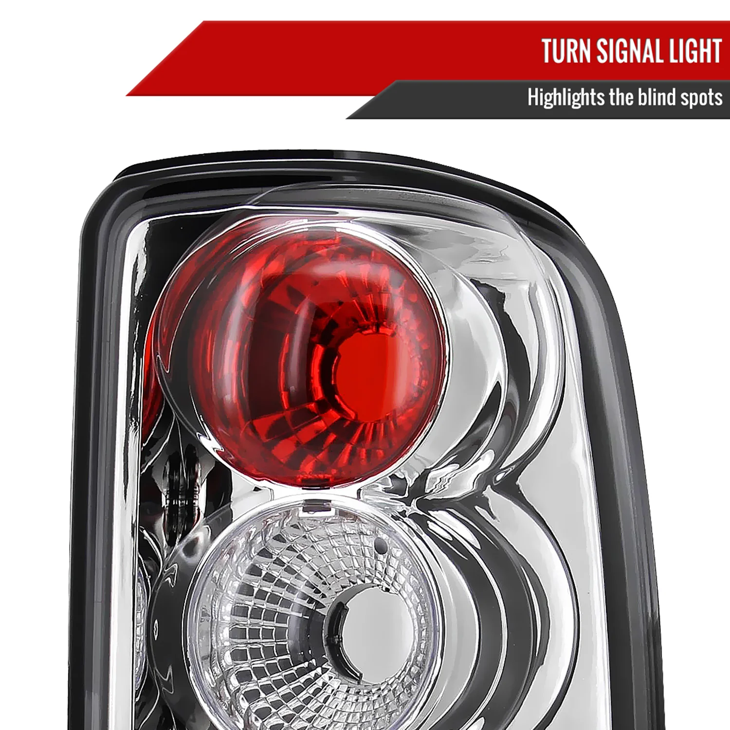 2000-2006 Chevy GMC Tahoe/Yukon/Suburban Tail Lights Chrome/Clear Lens - Image 2