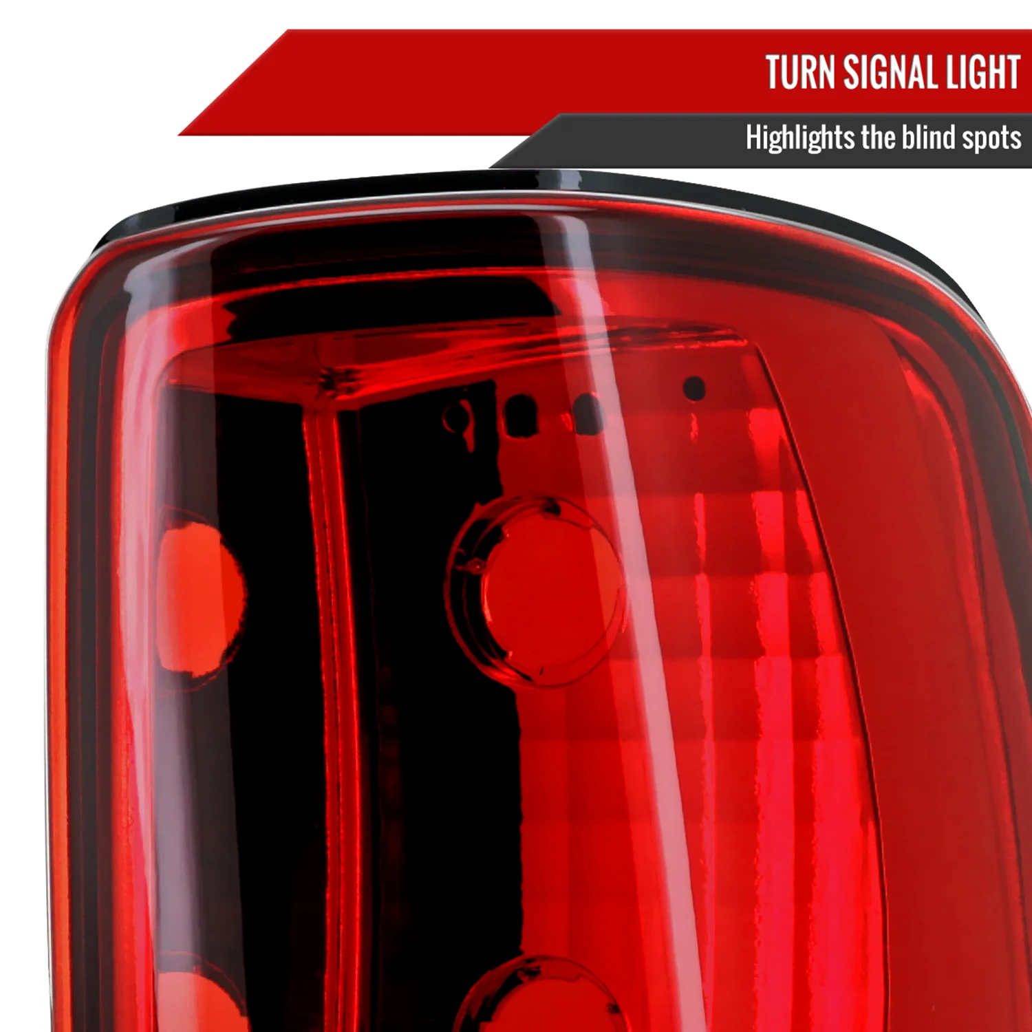 2000-2006 Chevy Suburban/Tahoe GMC Yukon/Yukon XL Tail Lights Chrome/Red Clear - Image 2