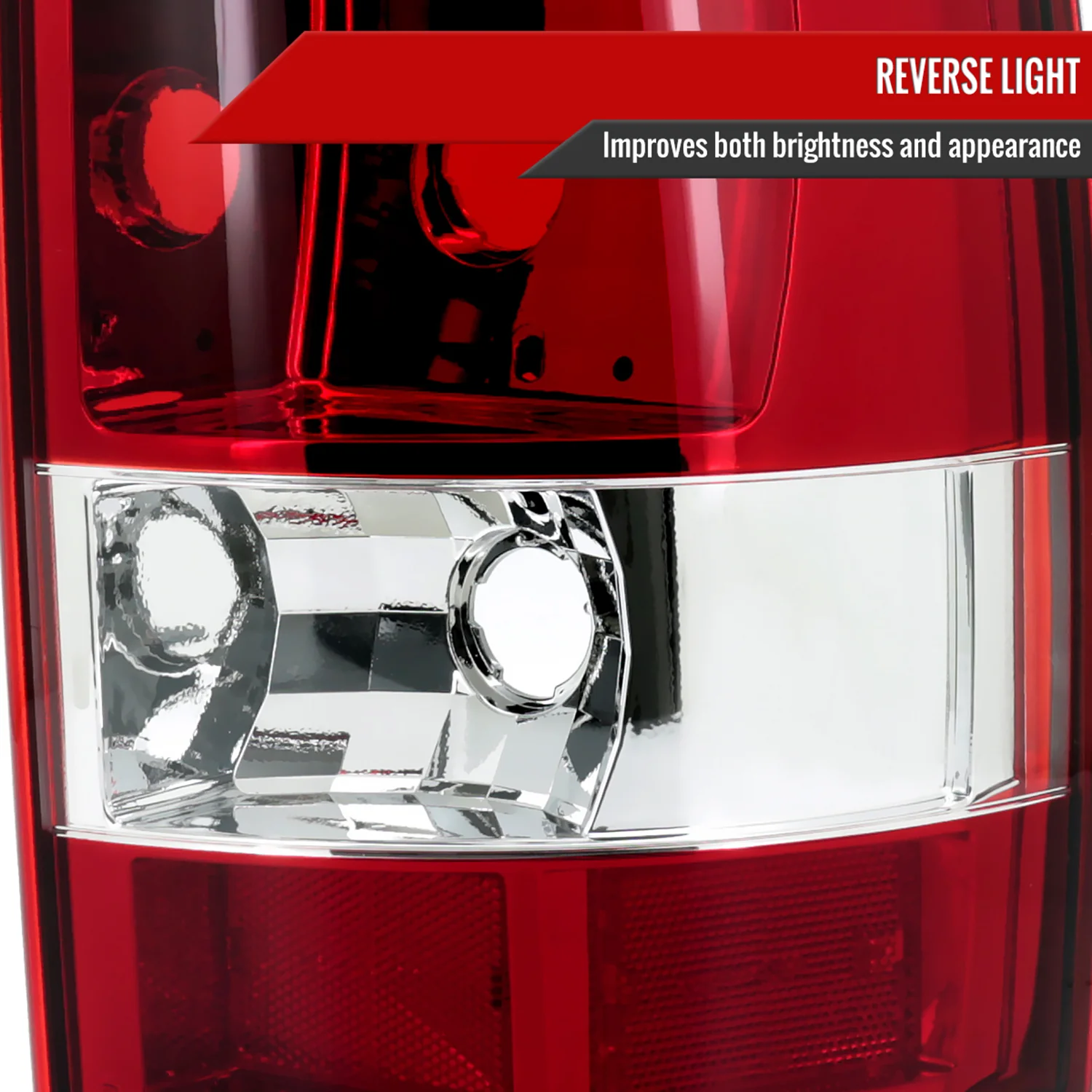 2000-2006 Chevy Suburban/Tahoe GMC Yukon/Yukon XL Tail Lights Chrome/Red Clear - Image 4