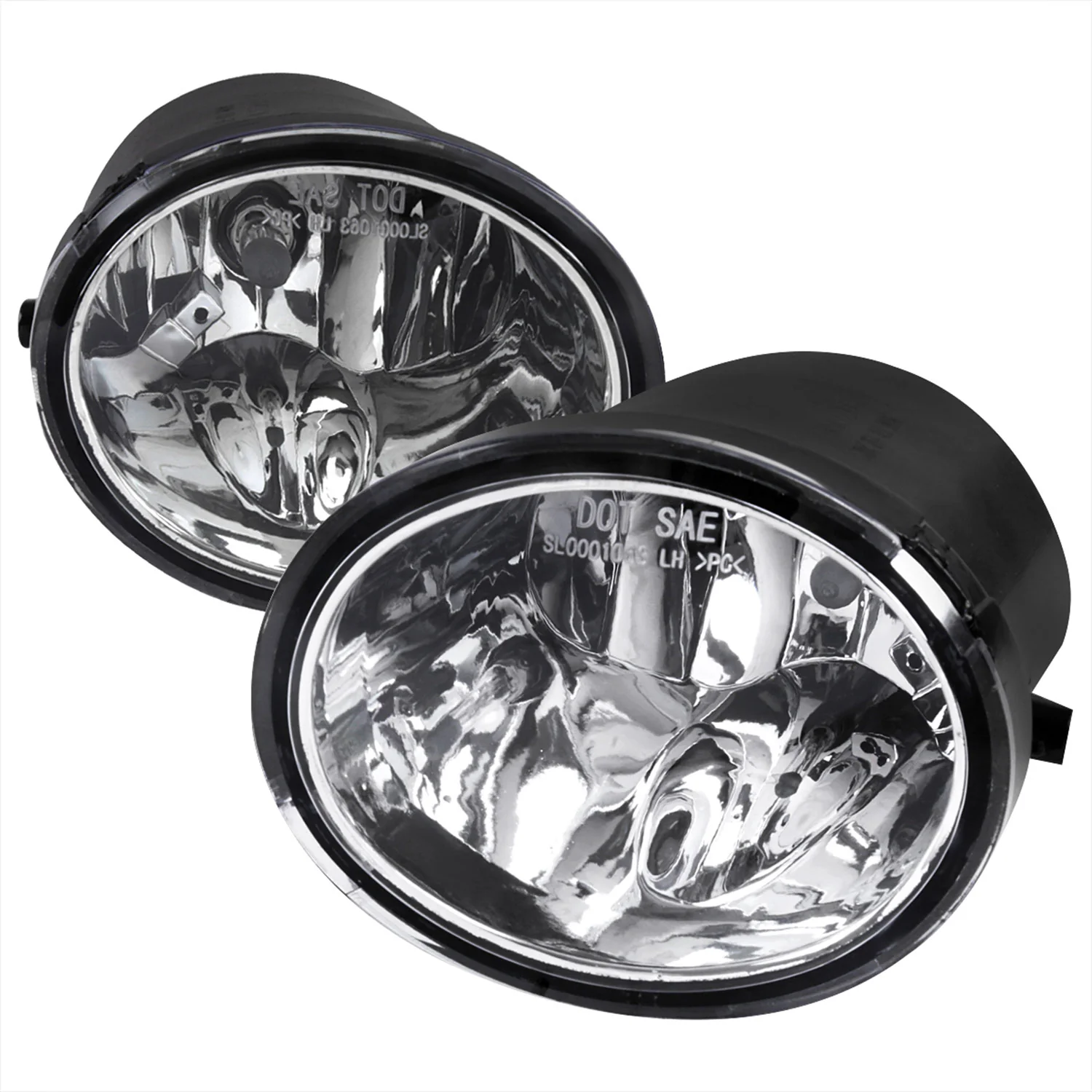 2000-2007 Toyota Tundra/Sequoia 12V/51W 9006 Fog Lights Kit Chrome/Clear Lens