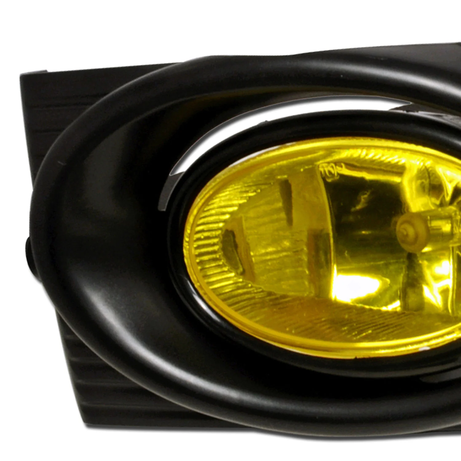 2001-2002 Honda Accord Sedan H11 Fog Lights Kit Chrome Housing/Yellow Lens - Image 4