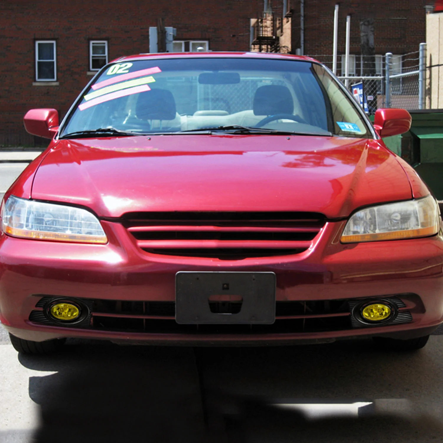 2001-2002 Honda Accord Sedan H11 Fog Lights Kit Chrome Housing/Yellow Lens - Image 8