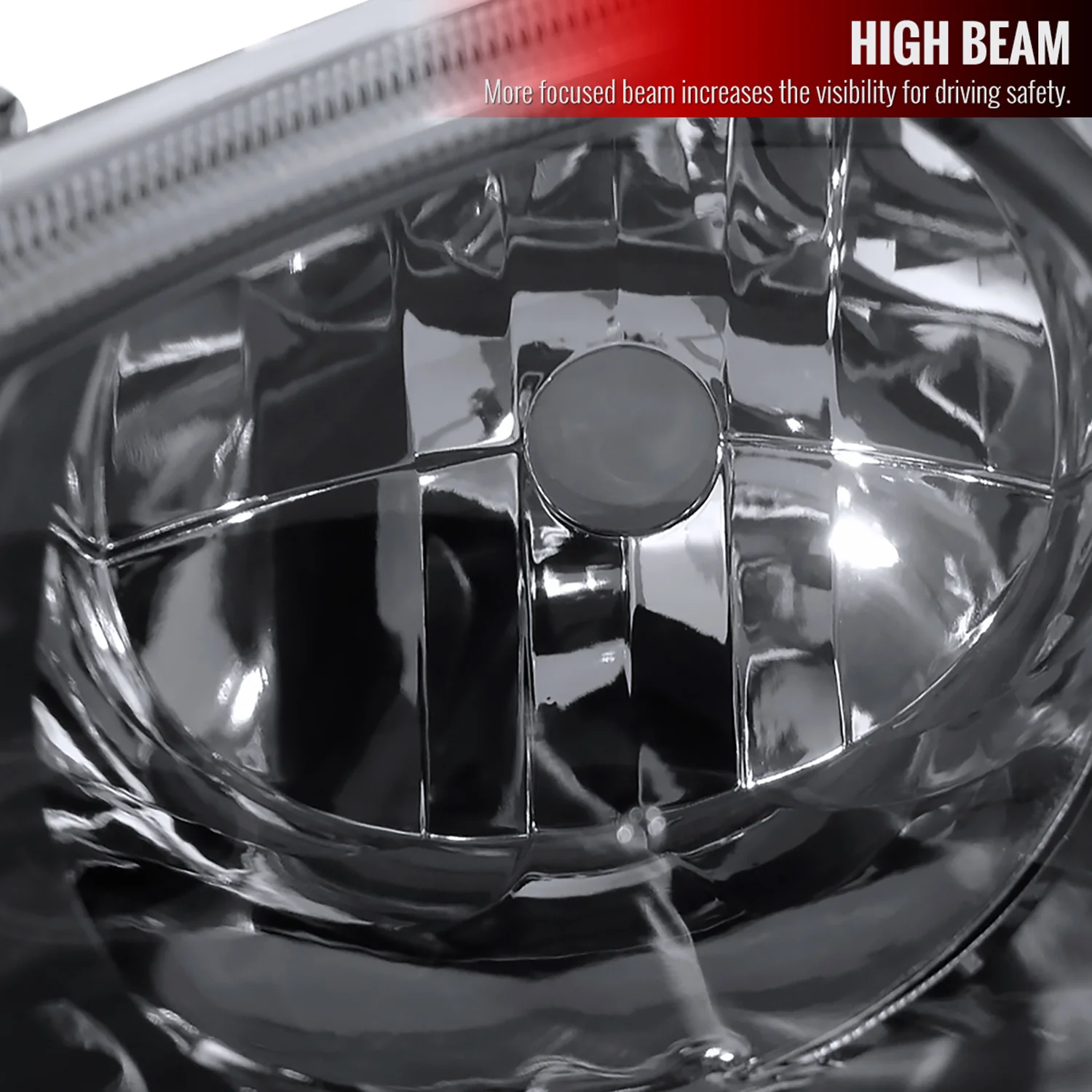 2001-2002 Toyota Corolla Factory Headlights w/Corner Lights Matt Black/Clear - Image 5