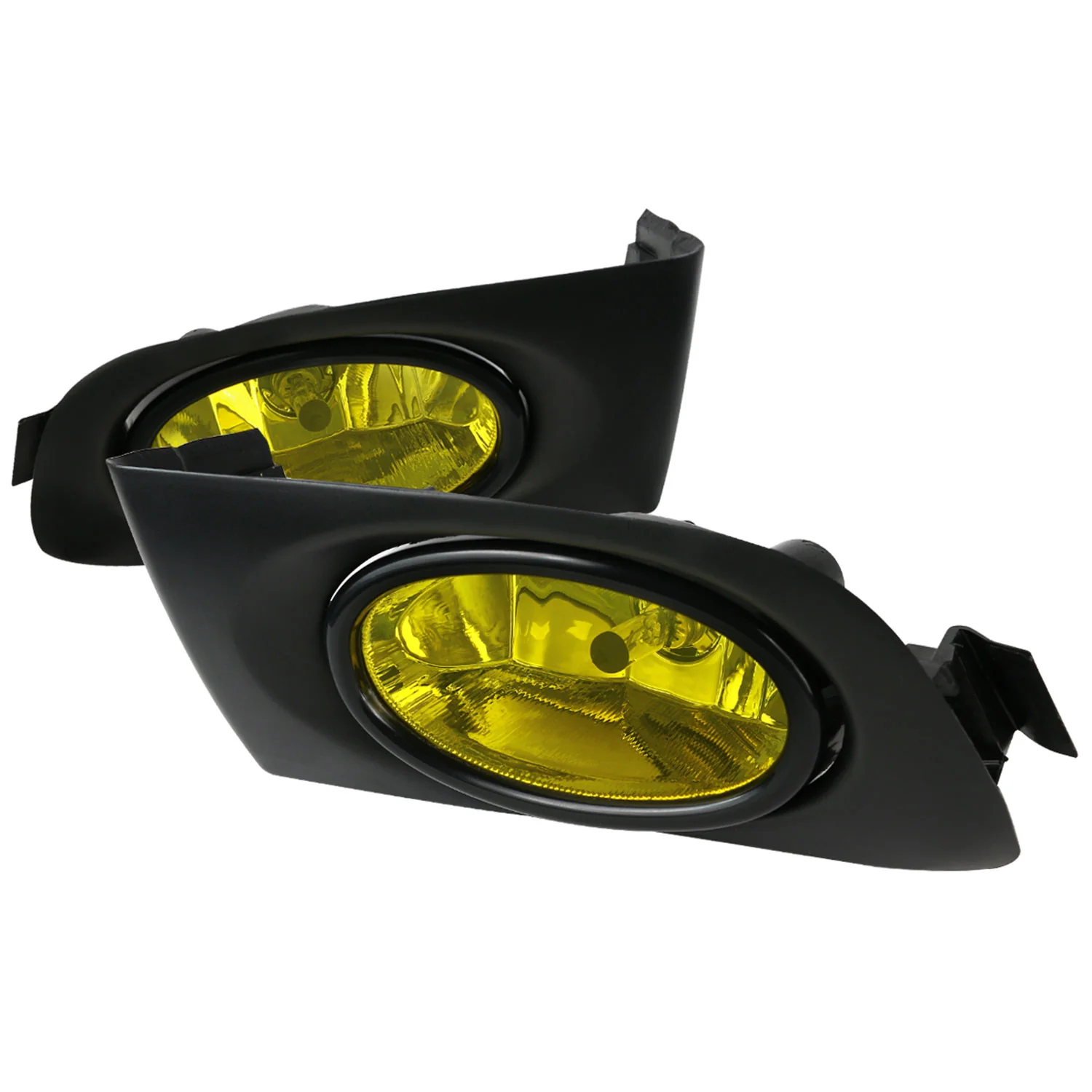 2001-2003 Honda Civic Coupe/Sedan 12V/55W H11 Fog Lights Kit Chrome/Yellow