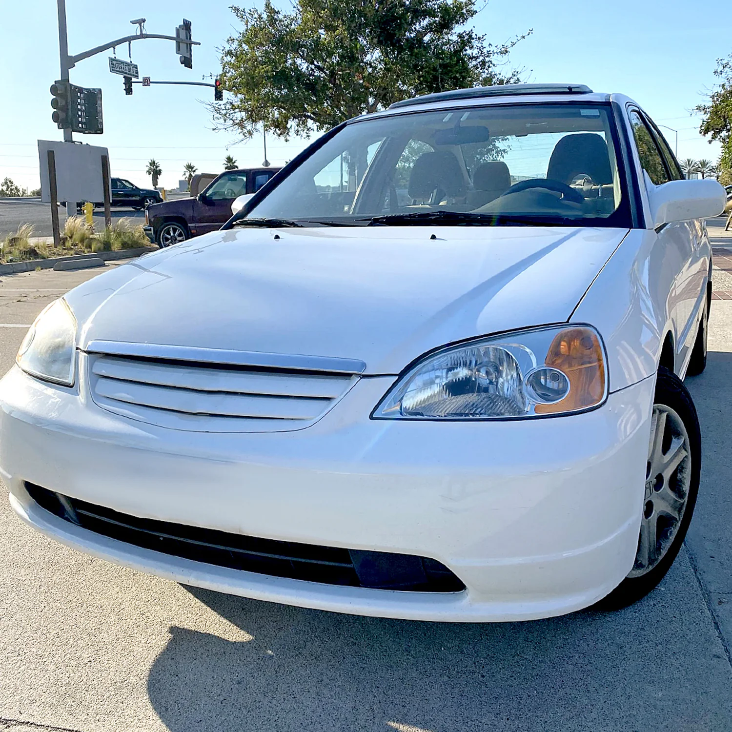 2001-2003 Honda Civic Factory Style Headlights Chrome Housing/Clear Lens - Image 10