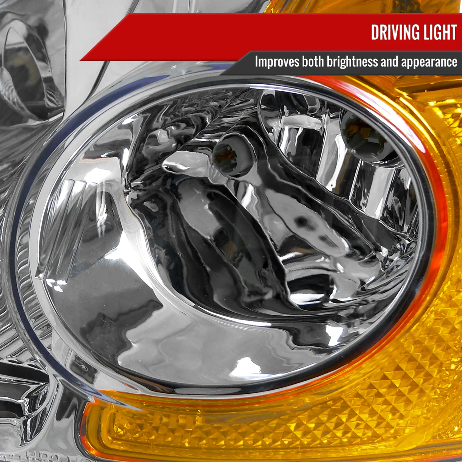 2001-2003 Honda Civic Factory Style Headlights Chrome Housing/Clear Lens - Image 4