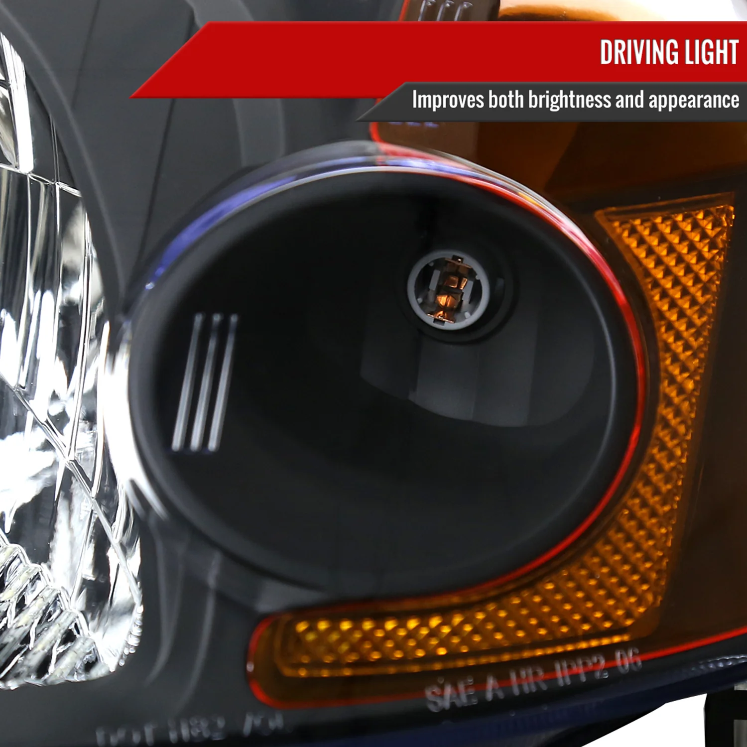 2001-2003 Honda Civic Factory Style Headlights Matte Black/Clear Lens - Image 4