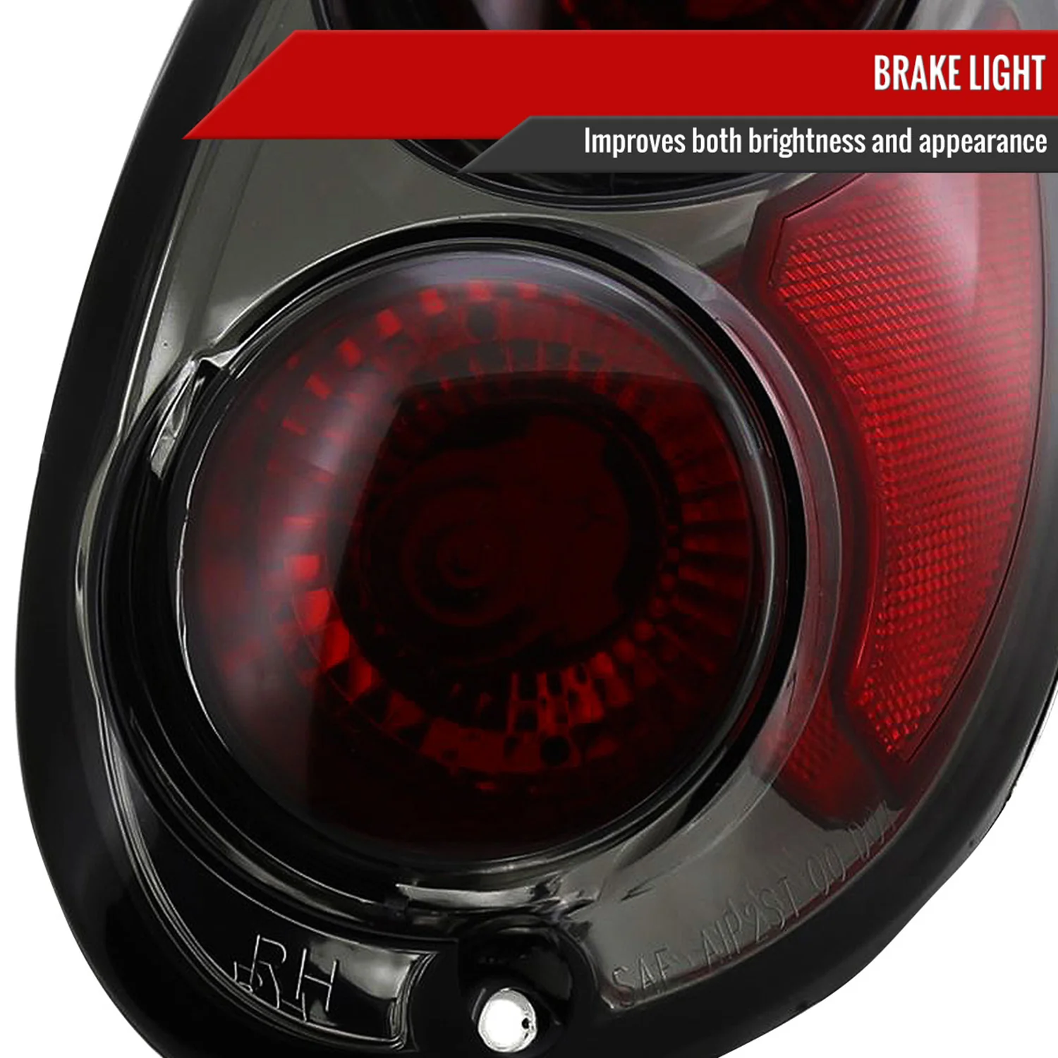 2001-2005 Chrysler PT Cruiser Tail Lights Chrome Housing/Smoke Lens - Image 4