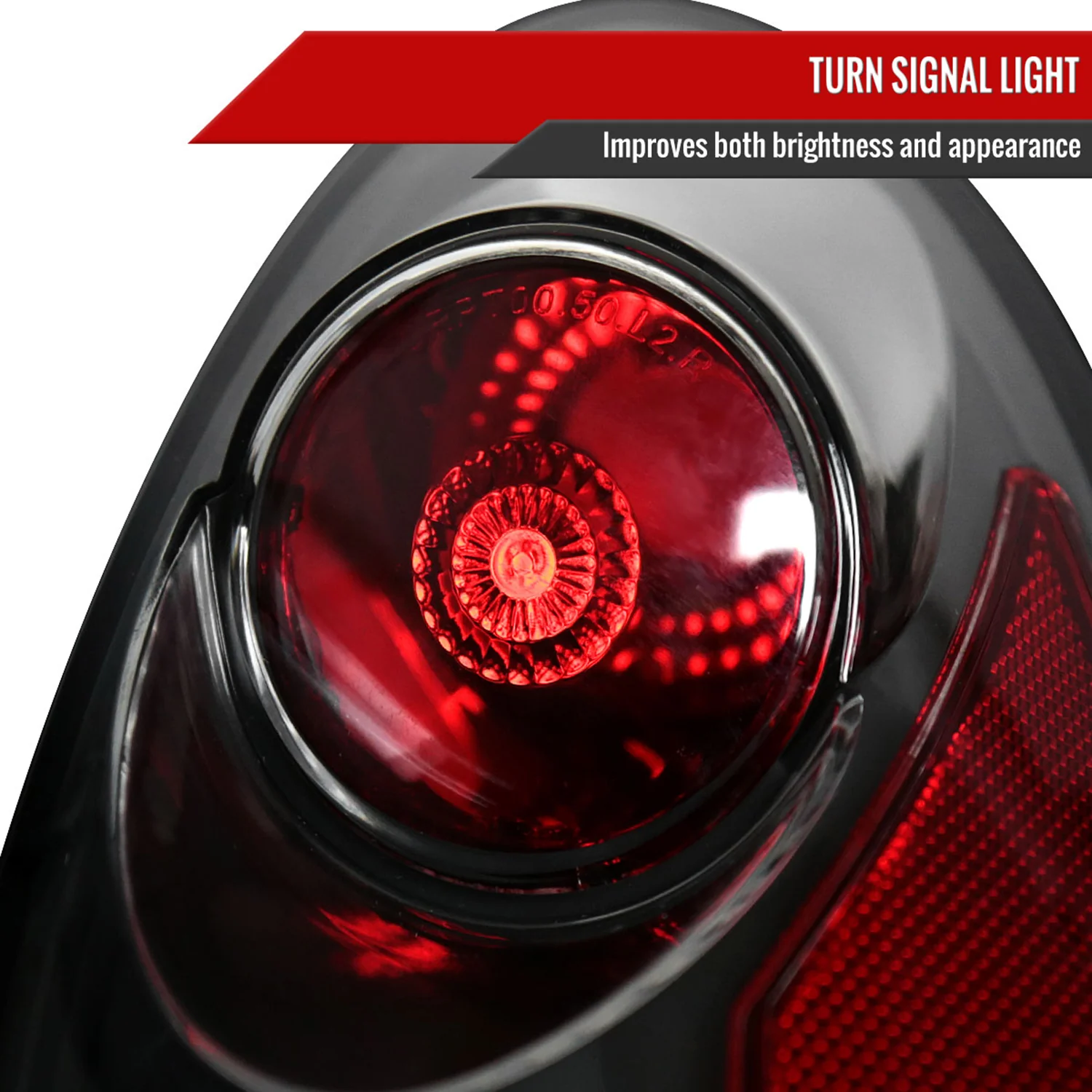 2001-2005 Chrysler PT Cruiser Tail Lights Matte Black Housing/Clear Lens - Image 3