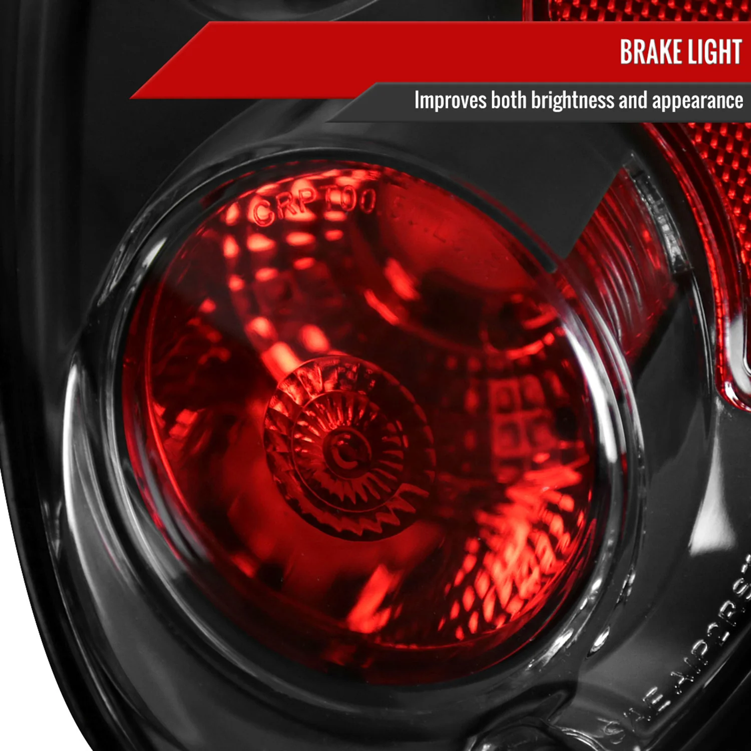 2001-2005 Chrysler PT Cruiser Tail Lights Matte Black Housing/Clear Lens - Image 4