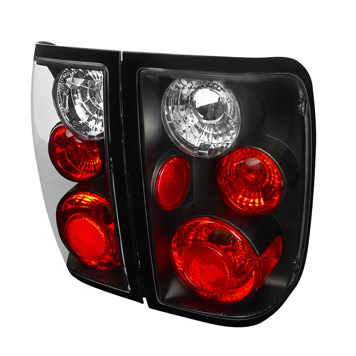 2001-2005 Ford Ranger Tail Lights Matte Black Housing/Clear Lens