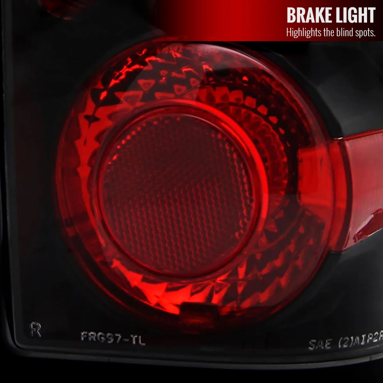 2001-2005 Ford Ranger Tail Lights Matte Black Housing/Clear Lens - Image 3