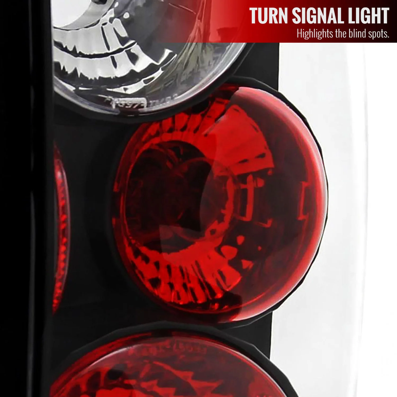 2001-2005 Ford Ranger Tail Lights Matte Black Housing/Clear Lens - Image 4