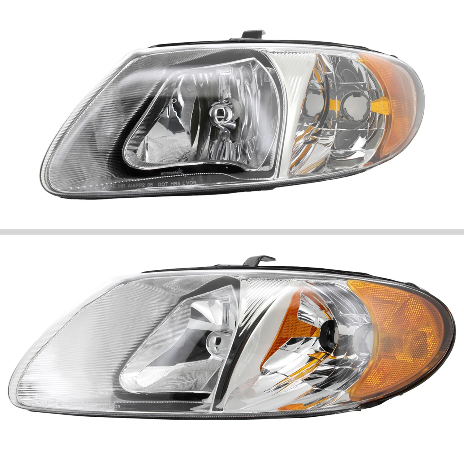 2001-2007 Dodge Caravan / Voyager /Town&Country Factory Headlights Chrome - Image 2