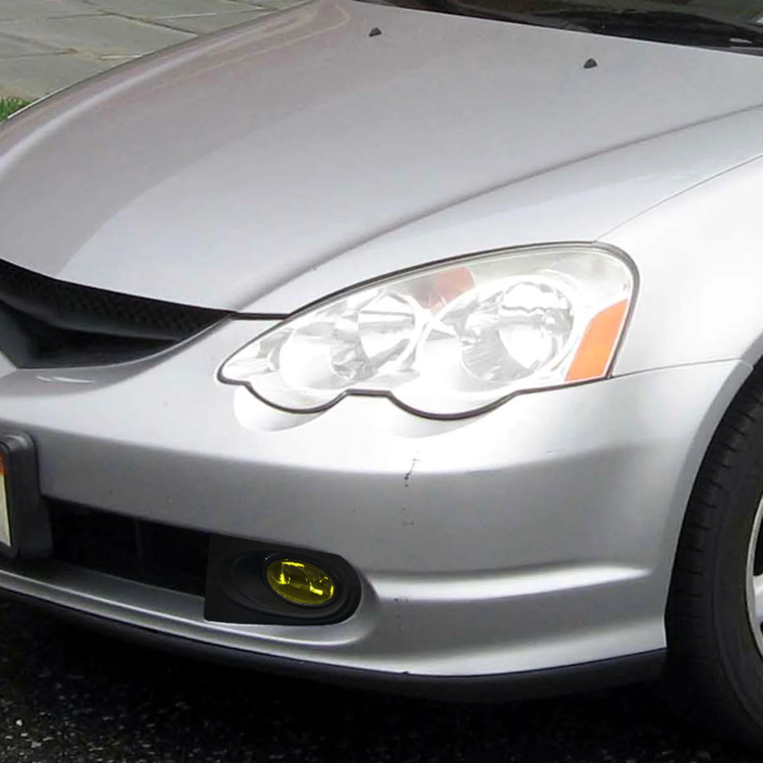 2002-2004 Acura RSX H11 Fog Lights Kit Chrome Housing/Yellow Lens - Image 8