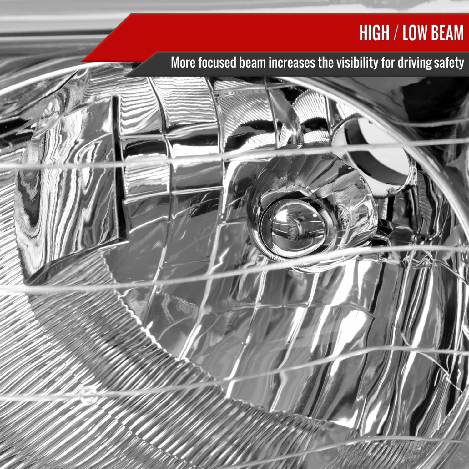 2002-2005 Dodge RAM 1500 2500 3500 Factory Headlights Chrome/Clear - Image 3