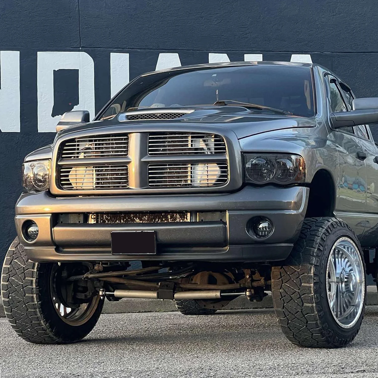 2002-2005 Dodge RAM 1500 2500 3500 Factory Headlights Chrome/Smoke - Image 9